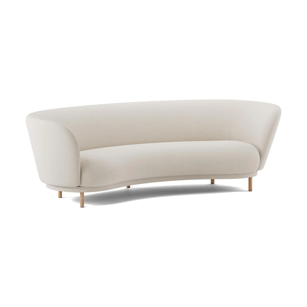Massproductions Dandy 3-seater sofa Natural oak-Linara 05 Porridge – image 3