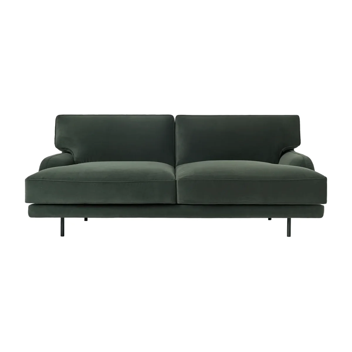 GUBI Flaneur sofa 2-seat Asator 0984-matt black 2-seater – image 1