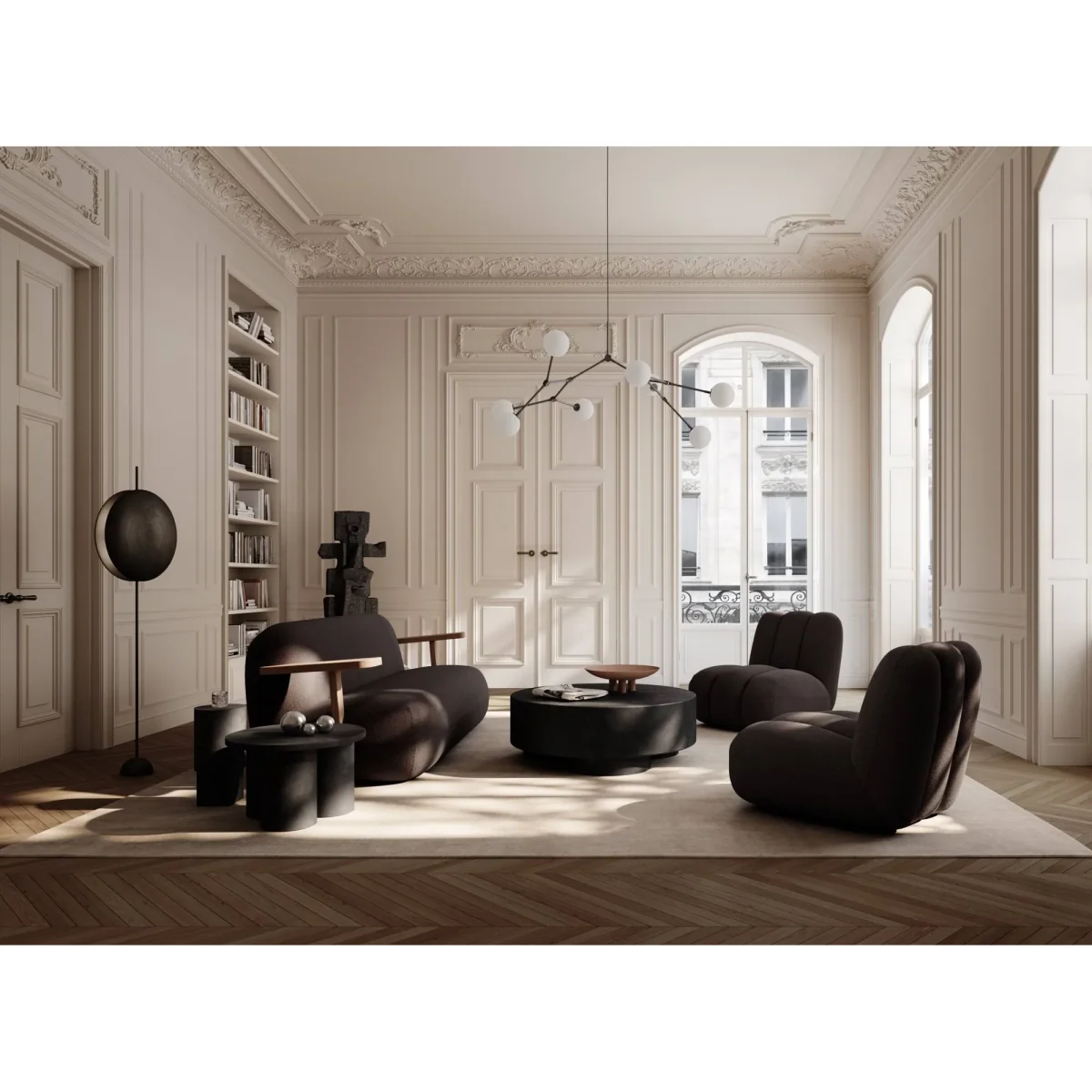 101 Copenhagen Toe Sofa Classic brown oak-dark brown – image 2