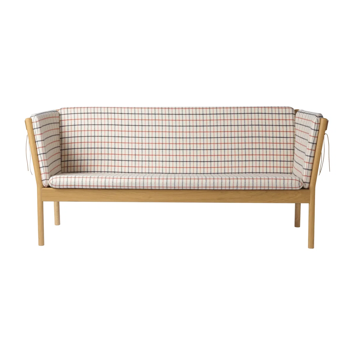 FDB Møbler J149 sofa Fabric red-lacquered oak 3-seater – image 1