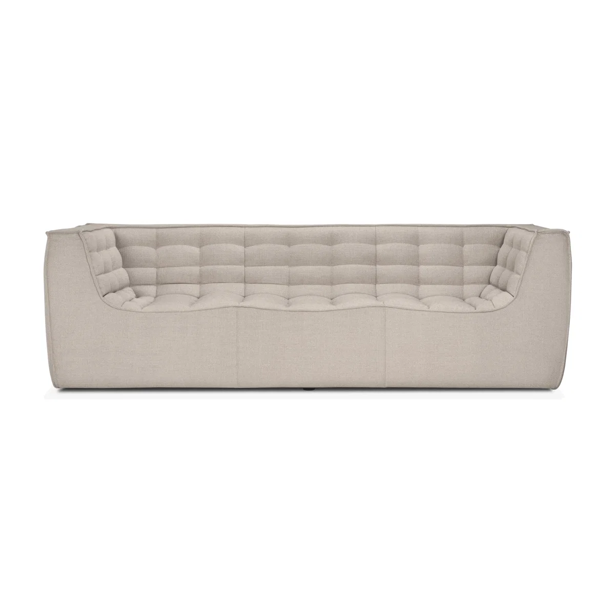 Ethnicraft N701 sofa 3 seater sofa Beige with armrests – image 1