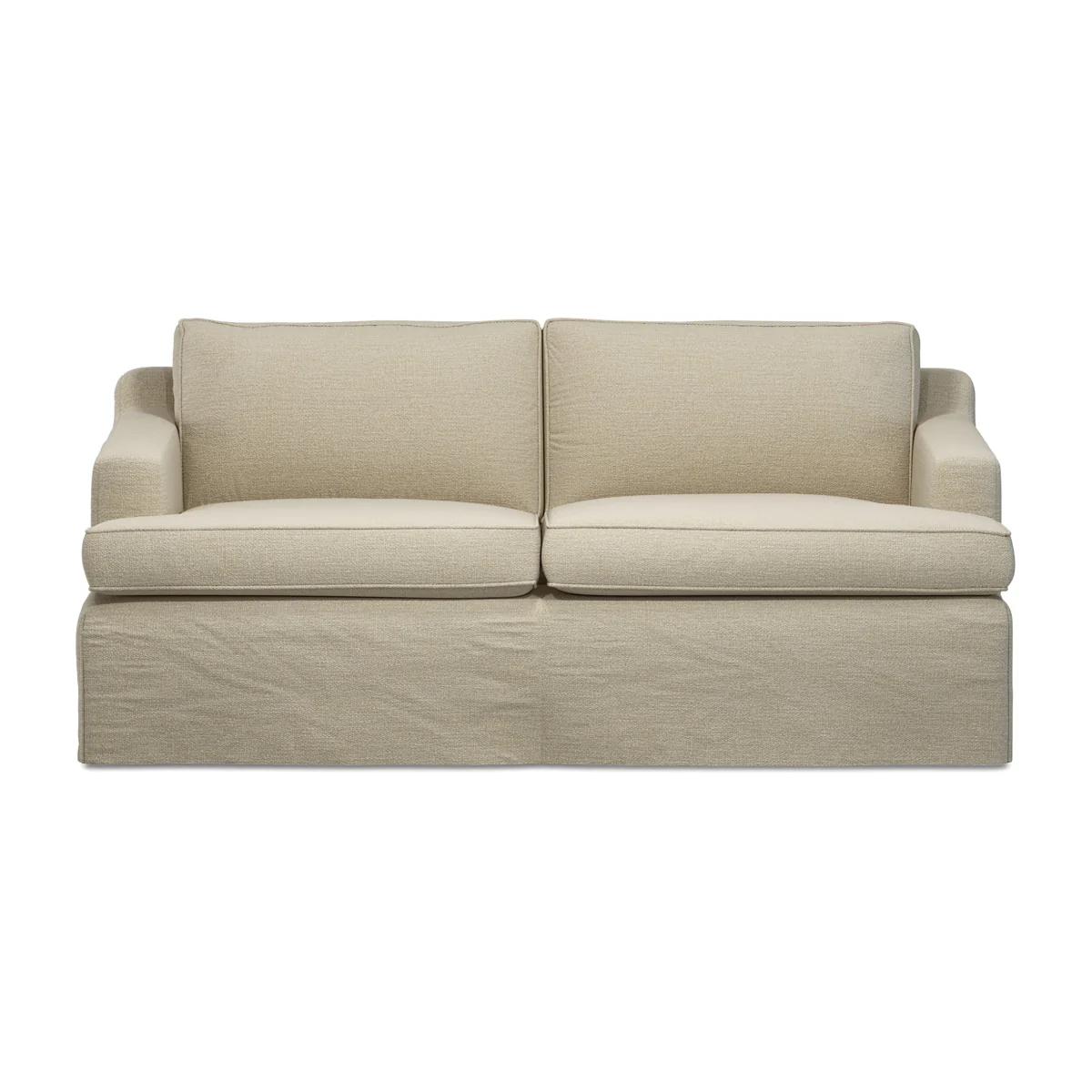 OKA, COVER ONLY - Beale Clever Linen Loose Cover for 2-Seater Sofa - Dyed Oyster, MTO Sofa Loose Cover – image 1
