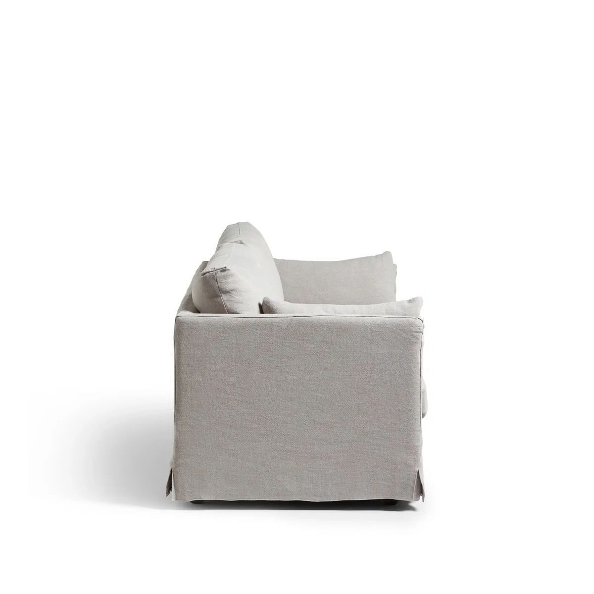 OKA, Solatium Linen 3 Seater Sofa - Silver Grey, Sofa – image 3