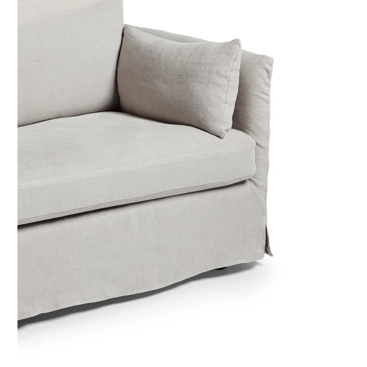 OKA, Solatium Linen 3 Seater Sofa - Silver Grey, Sofa – image 4