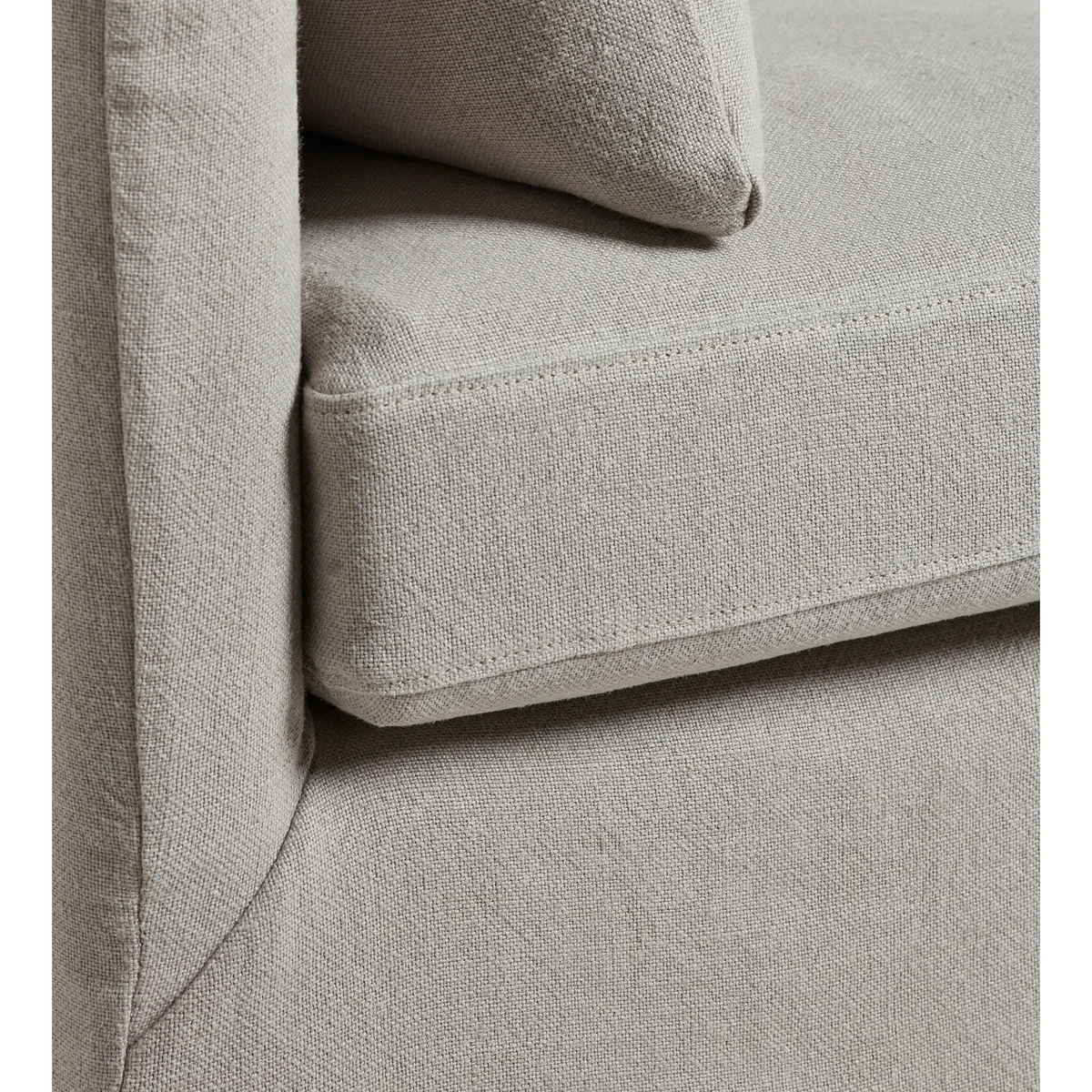 OKA, Solatium Linen 3 Seater Sofa - Silver Grey, Sofa – image 5