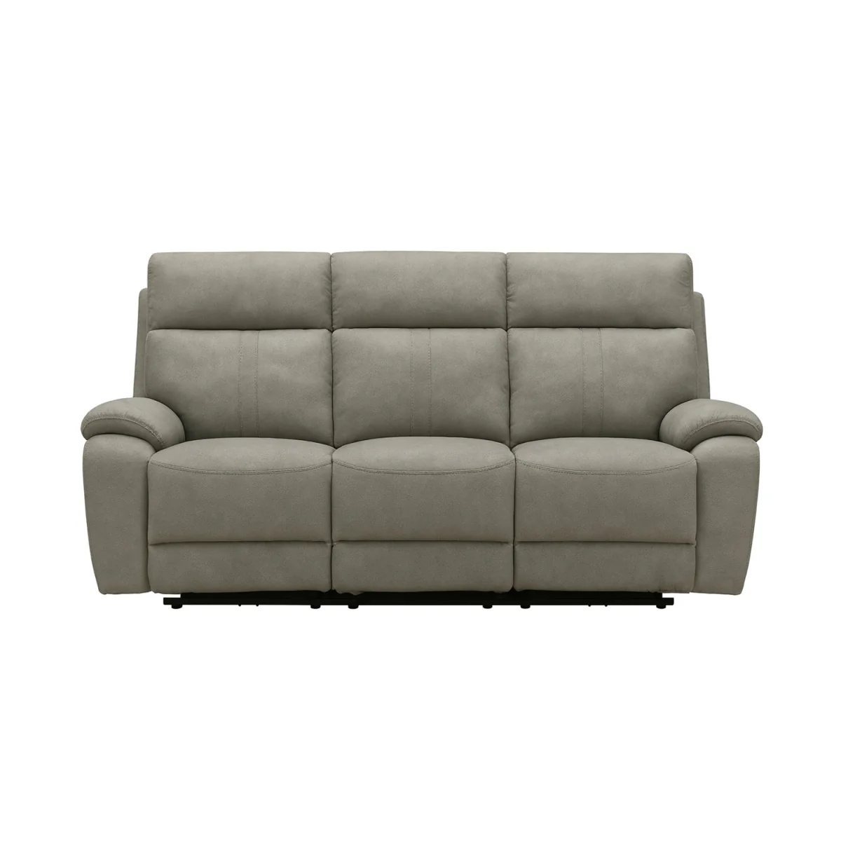 Cooper Taupe Grey Fabric 3 Seater Recliner Sofa – image 4