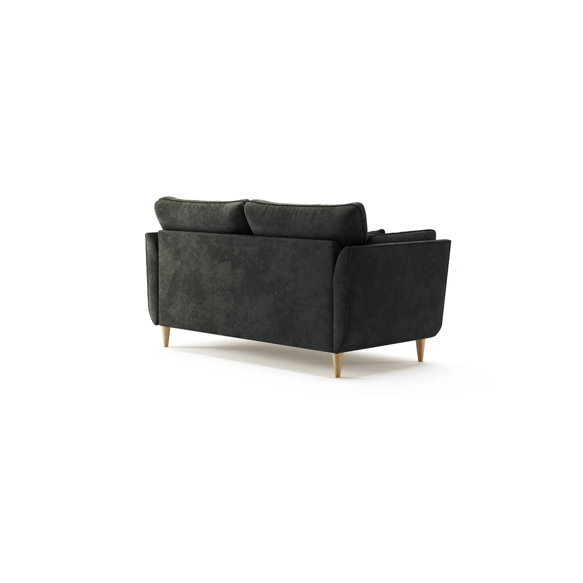 Capri Anthracite Chenille Fabric 2 Seater Sofa – image 2