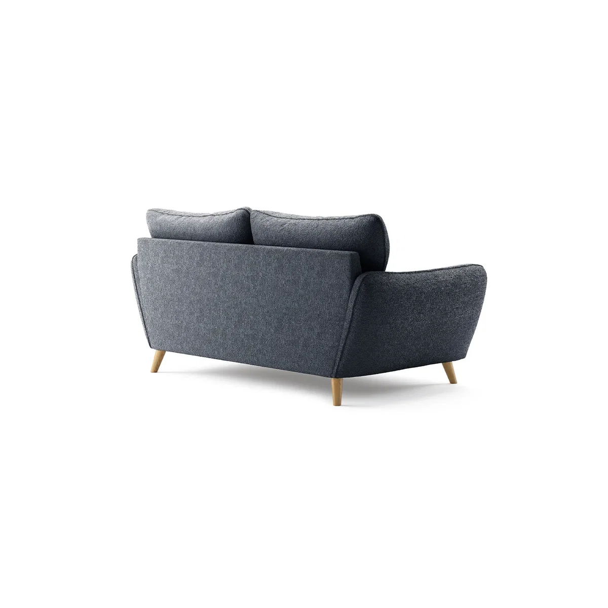 Palma Navy Chenille Fabric 2 Seater Sofa – image 2