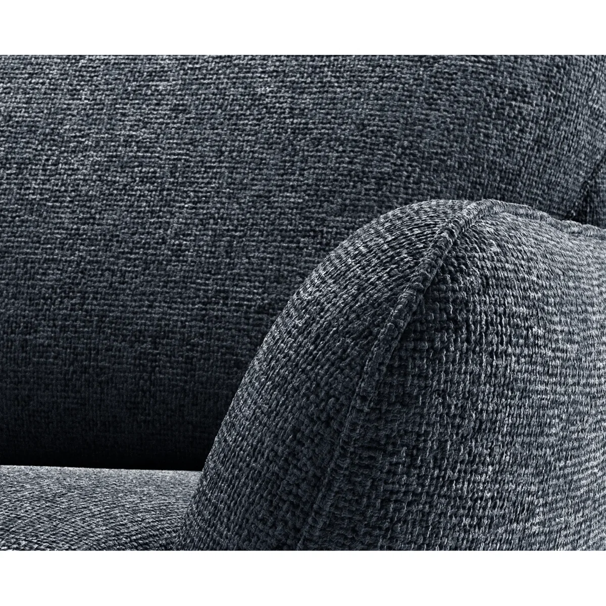 Palma Navy Chenille Fabric 2 Seater Sofa – image 4