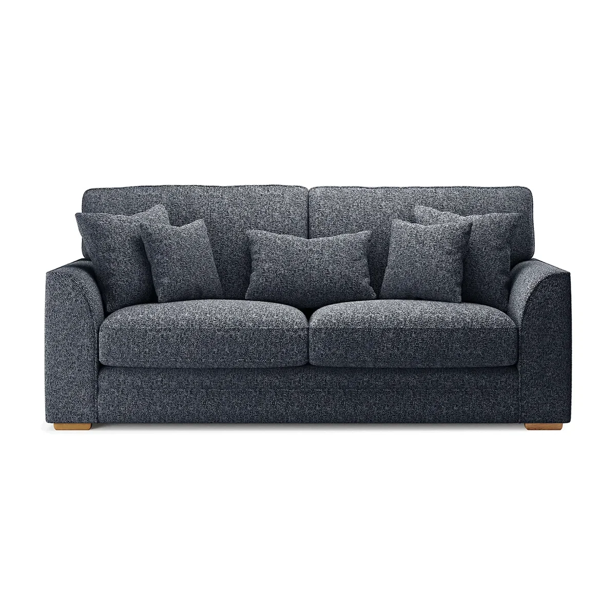 Jasper Navy Chenille Fabric 3 Seater Sofa – image 1