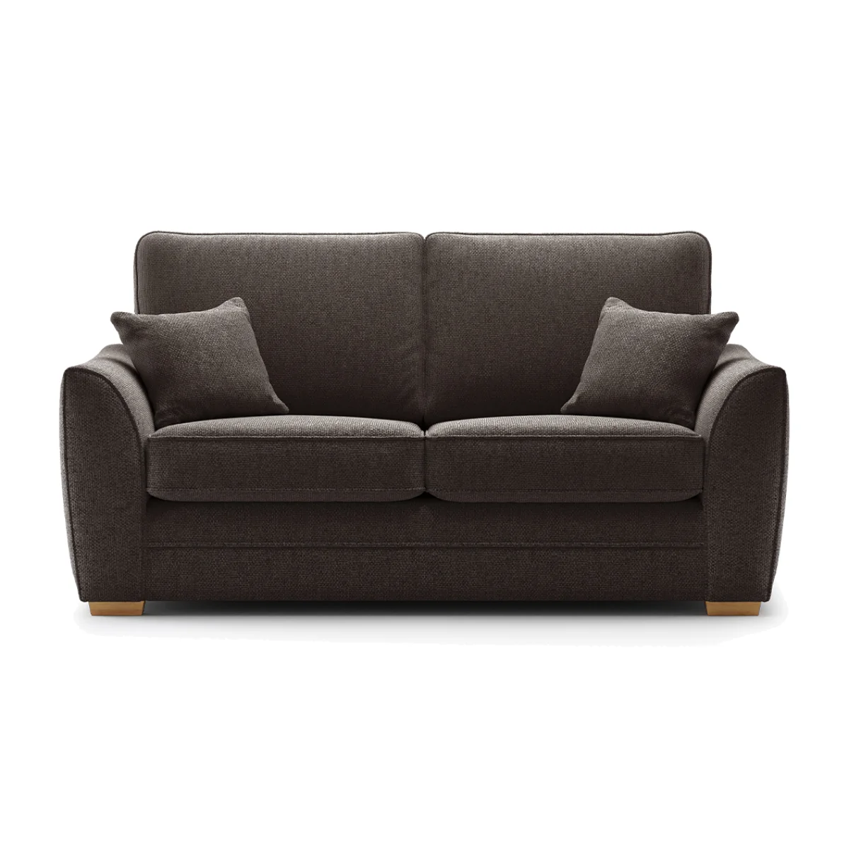 Bella Chocolate Fabric 2 Seater Sofa – image 1
