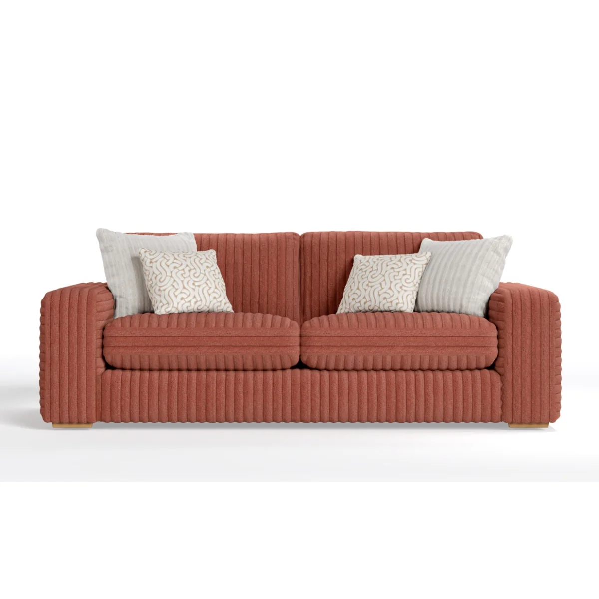Milan Russet Fabric 3 Seater Sofa – image 2