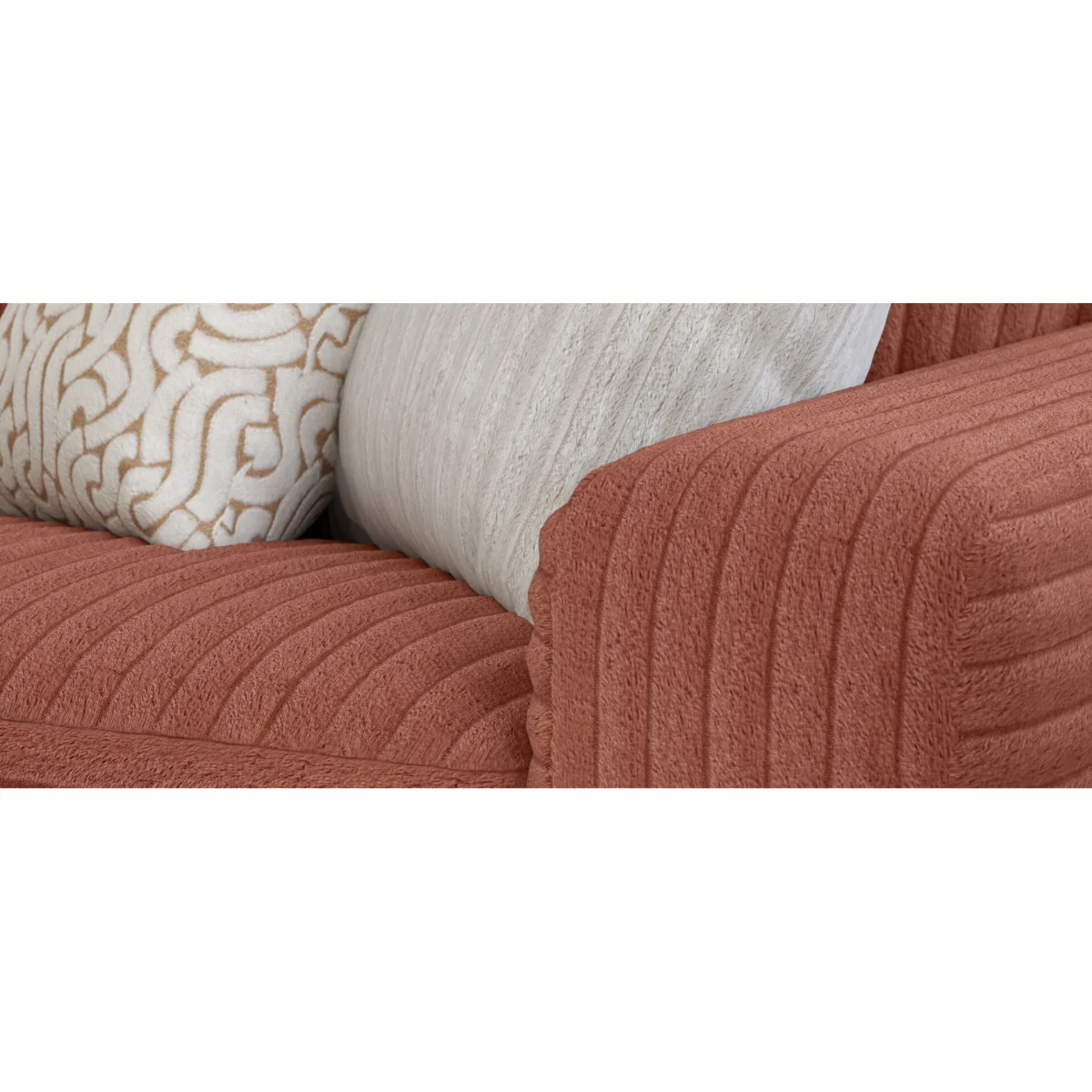 Milan Russet Fabric 3 Seater Sofa – image 11