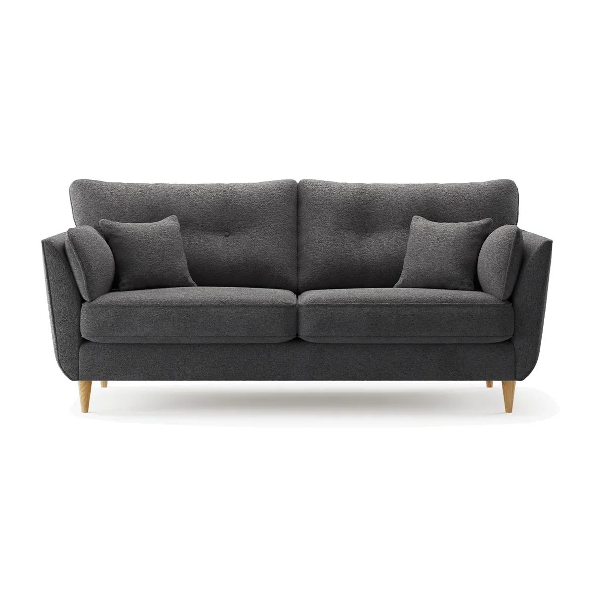 Capri Midnight Boucle Fabric 3 Seater Sofa – image 1