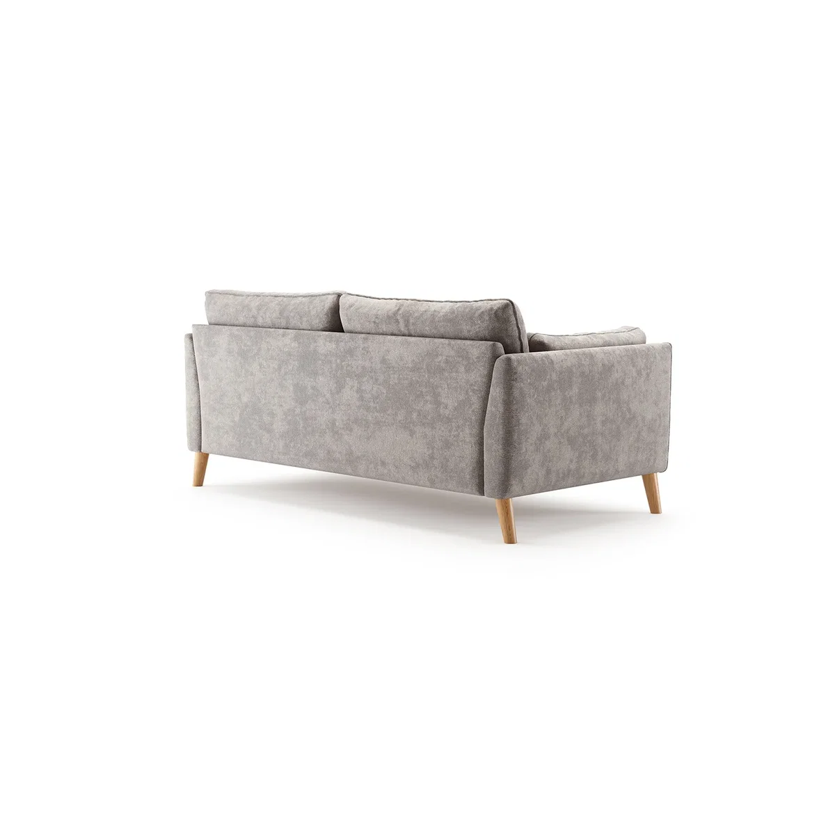 Palermo Silver Chenille Fabric 3 Seater Sofa – image 3