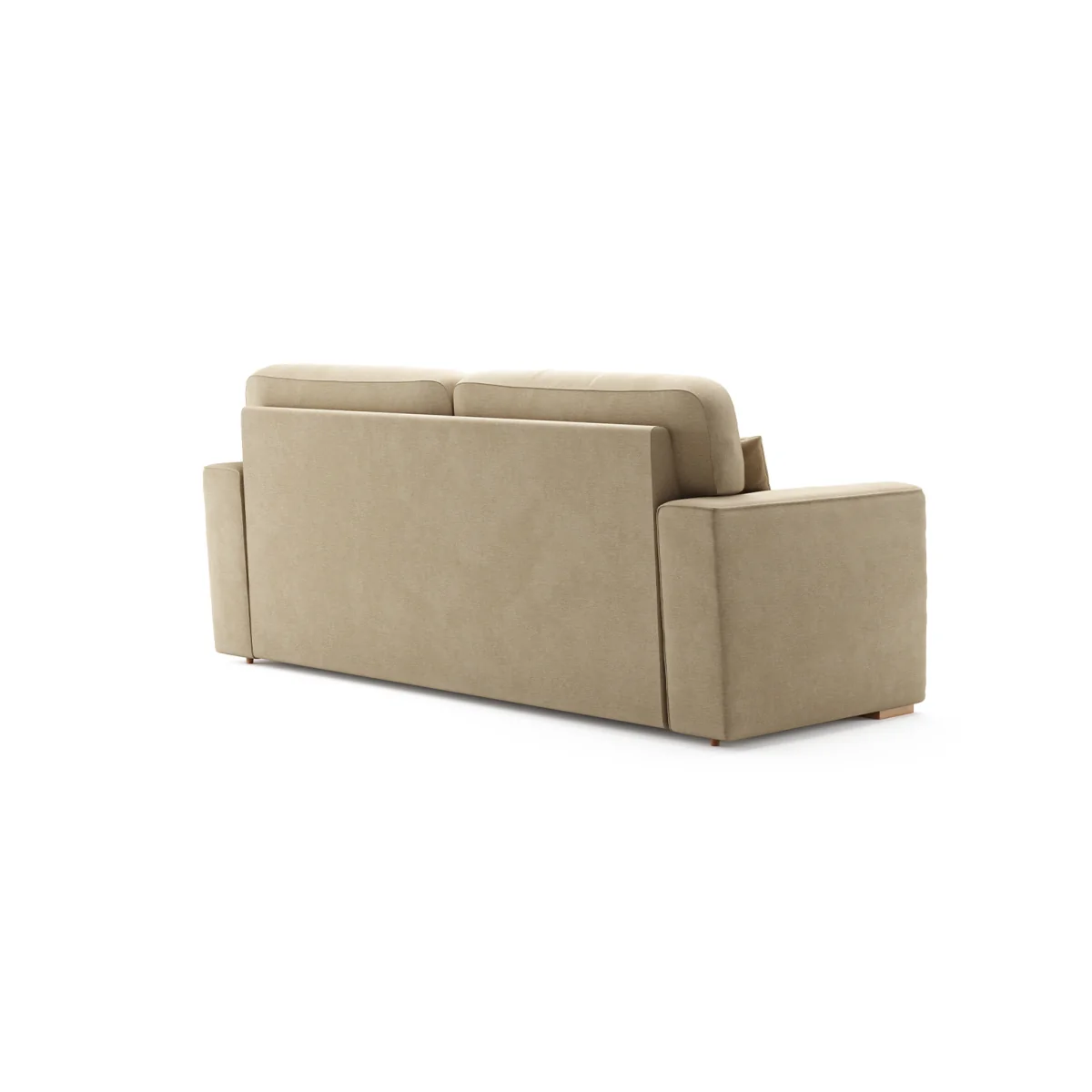 Madden Biscuit Fabric Three Seater Sofa – image 2