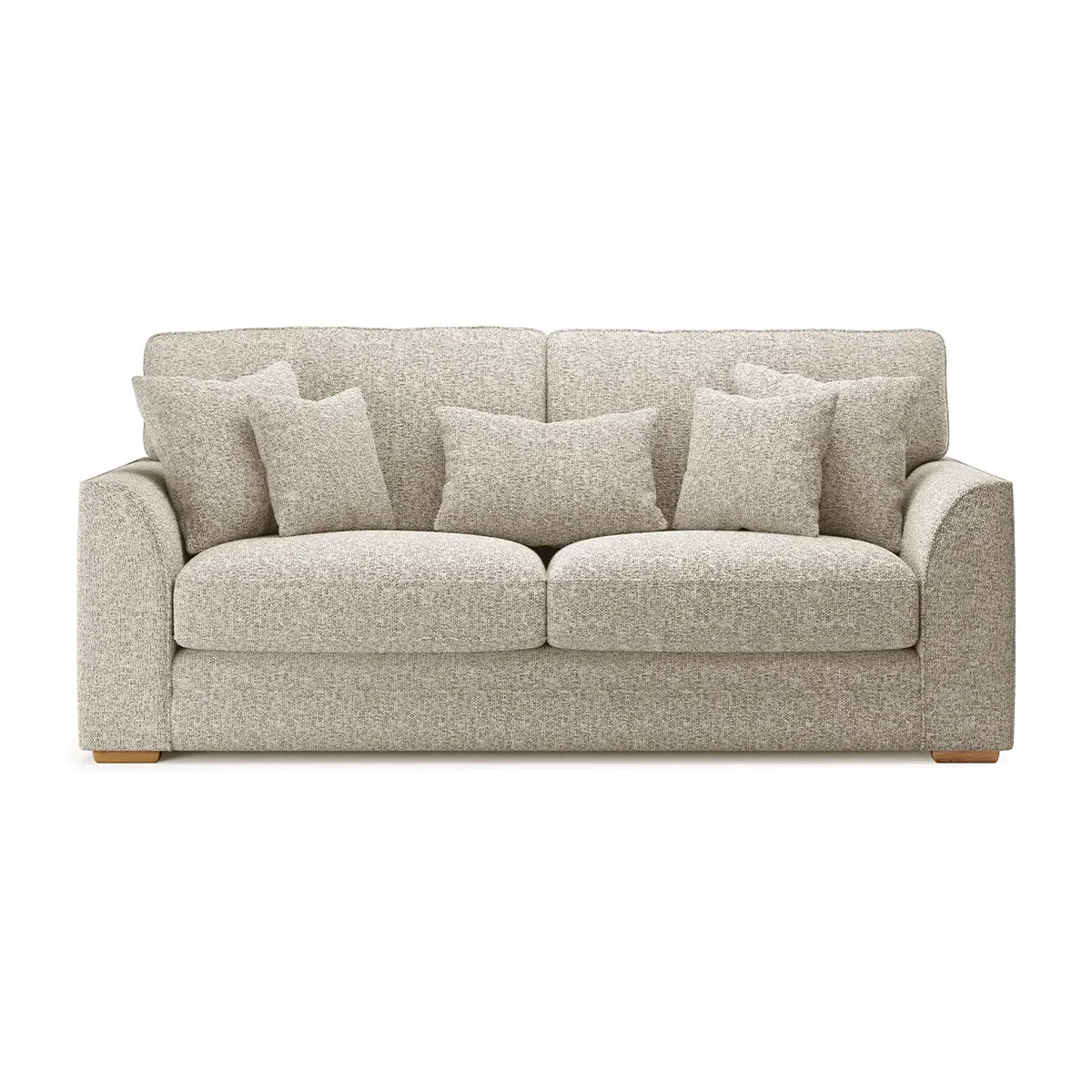 Jasper Natural Chenille Fabric 3 Seater Sofa – image 1