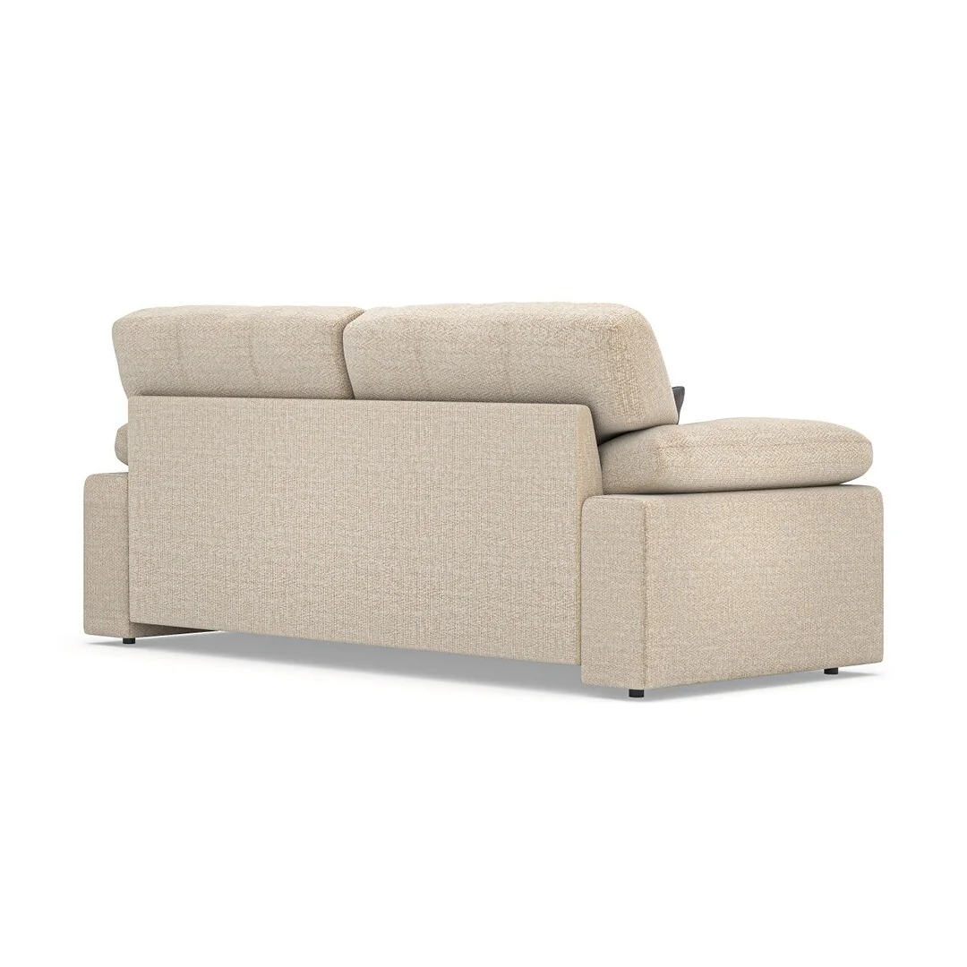 Helston Ivory Fabric 3 Seater Sofa – image 3