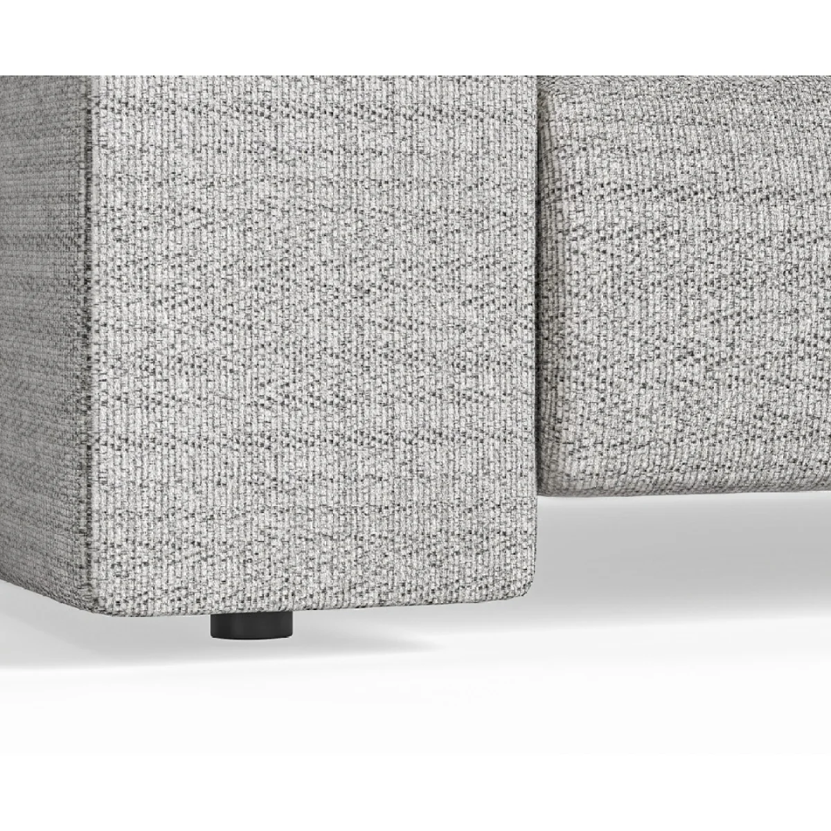 Helston Silver Fabric 3 Seater Sofa – image 5
