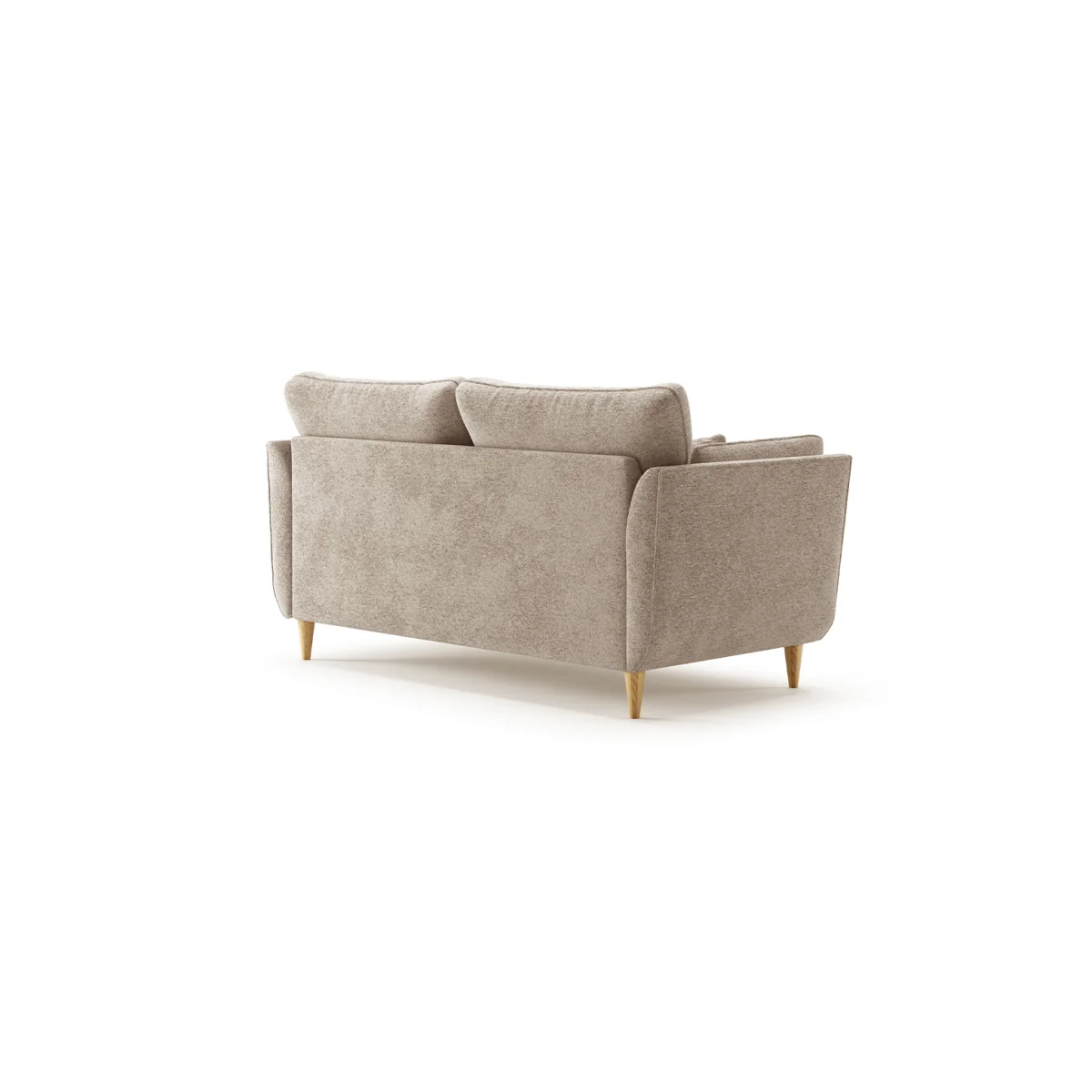 Capri Latte Boucle Fabric 2 Seater Sofa – image 2
