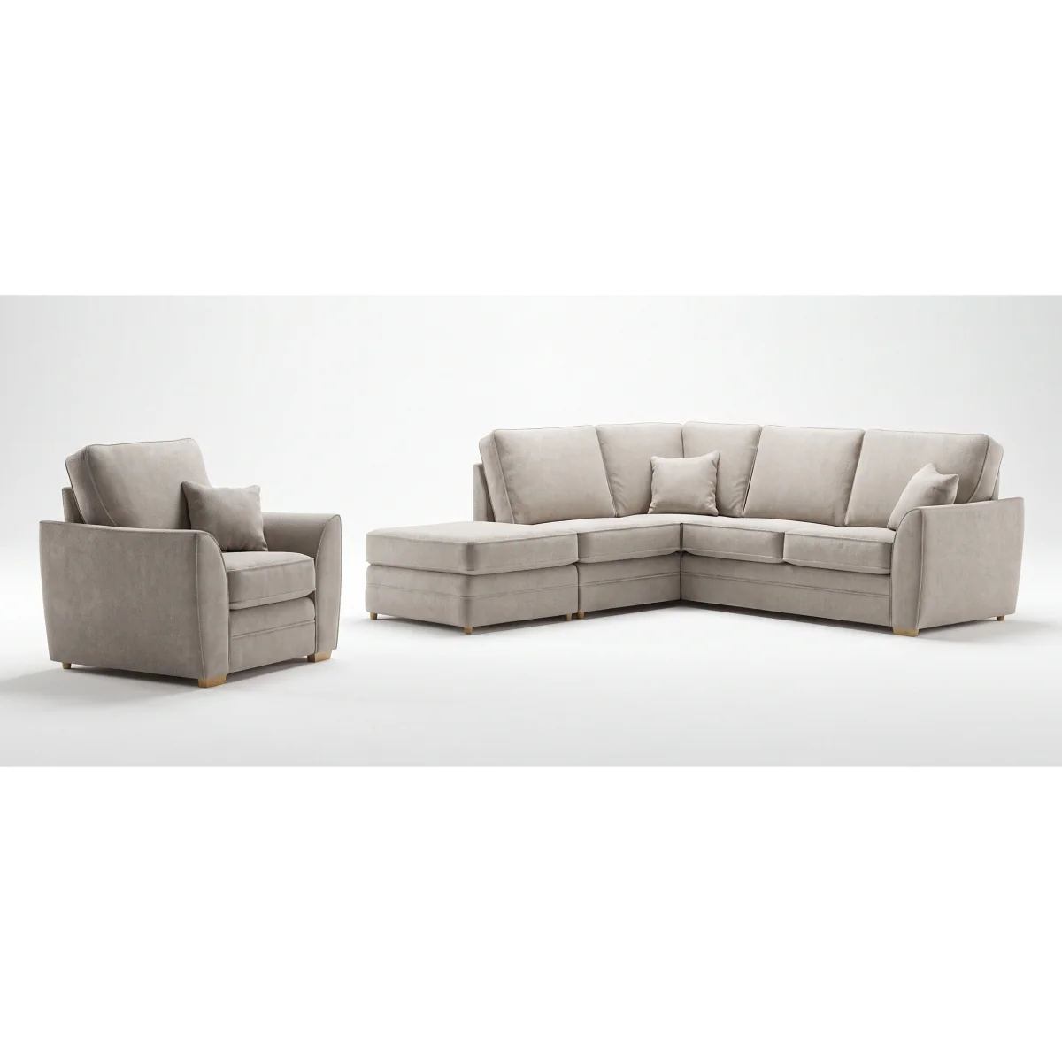 Bella Stone Fabric 2 Seater Sofa – image 6