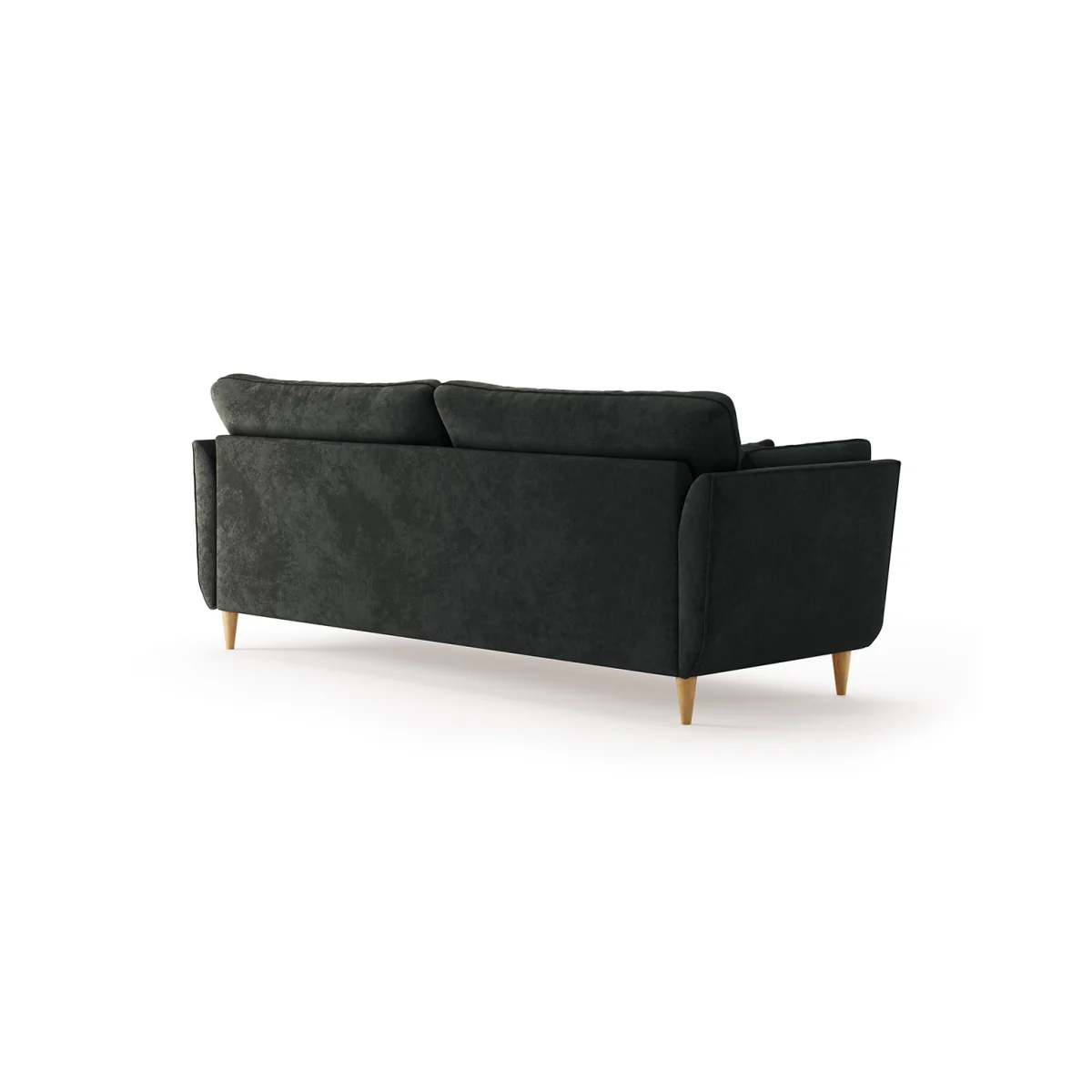 Capri Anthracite Chenille Fabric 4 Seater Sofa – image 2