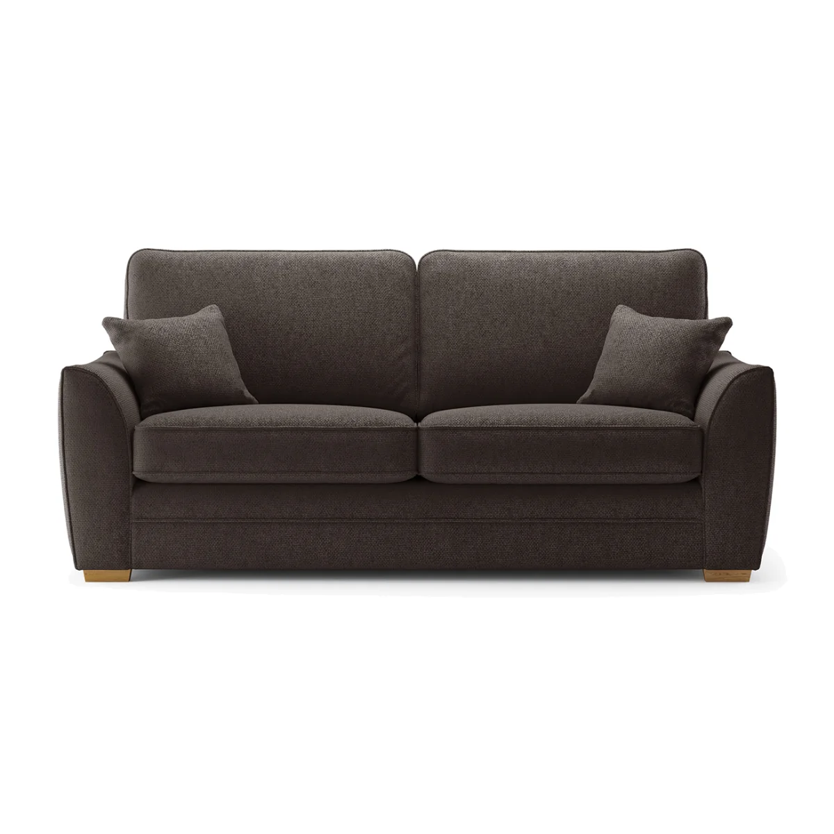 Bella Chocolate Fabric 3 Seater Sofa – image 1