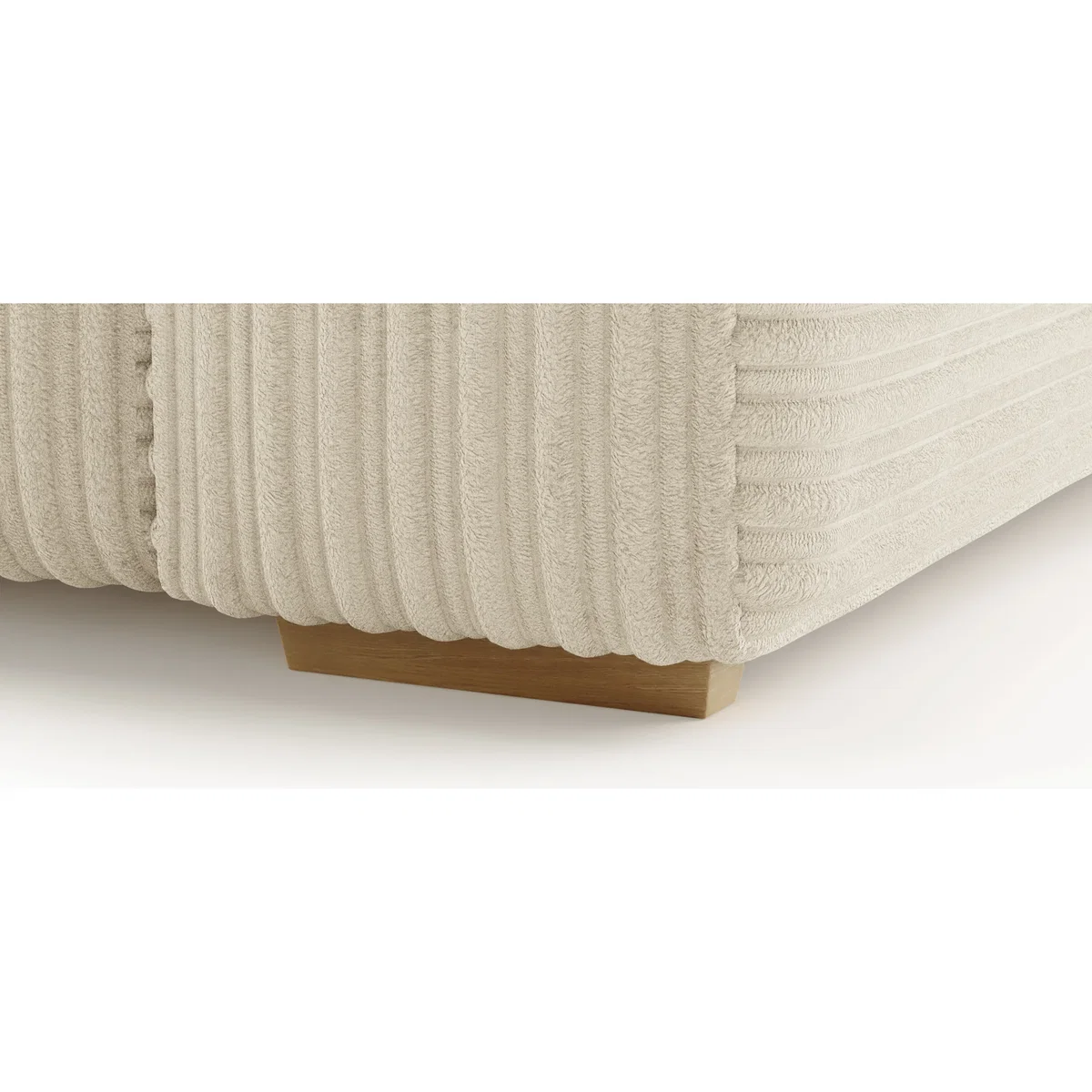 Milan Ivory Fabric 2 Seater Sofa – image 6