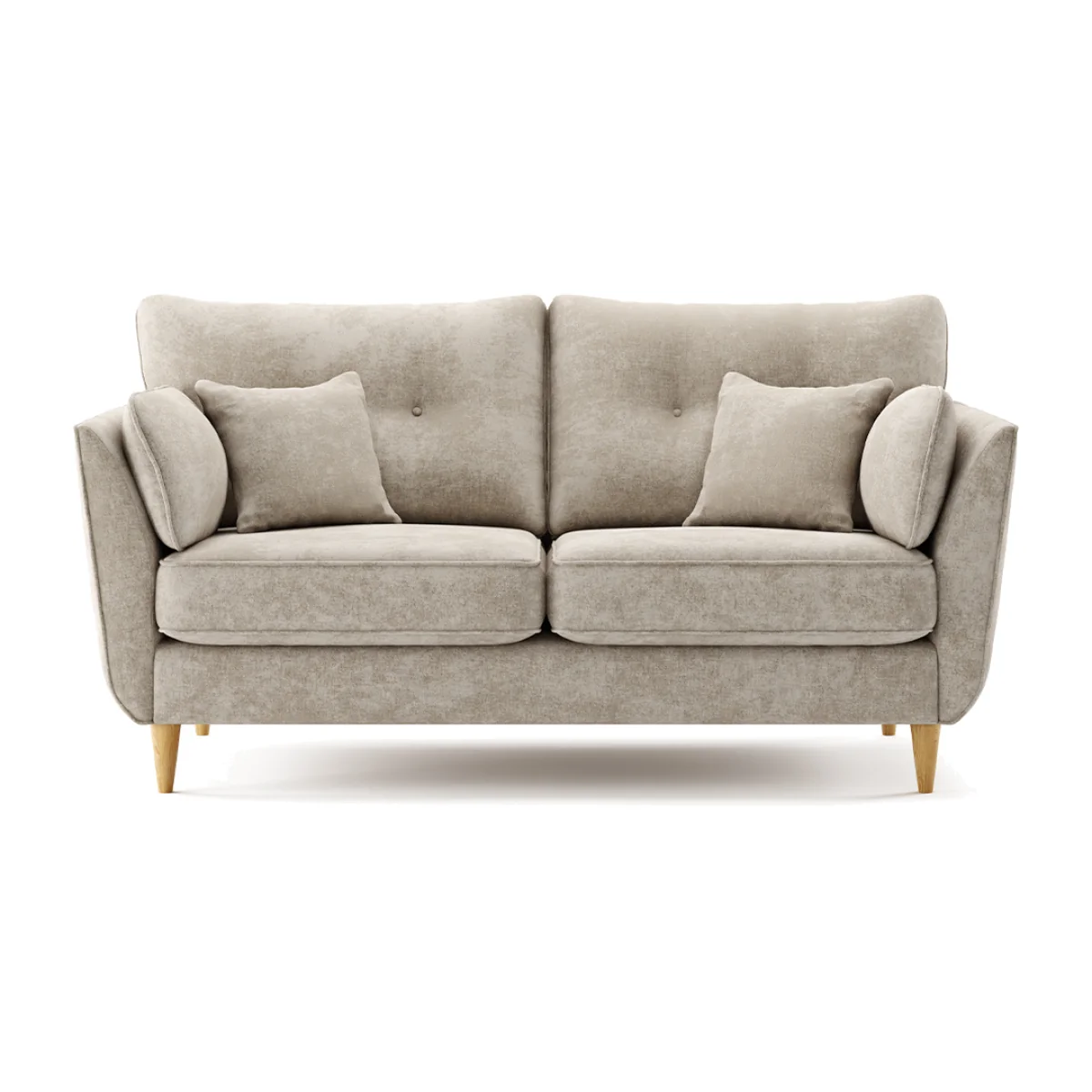 Capri Linen Chenille Fabric 2 Seater Sofa – image 1