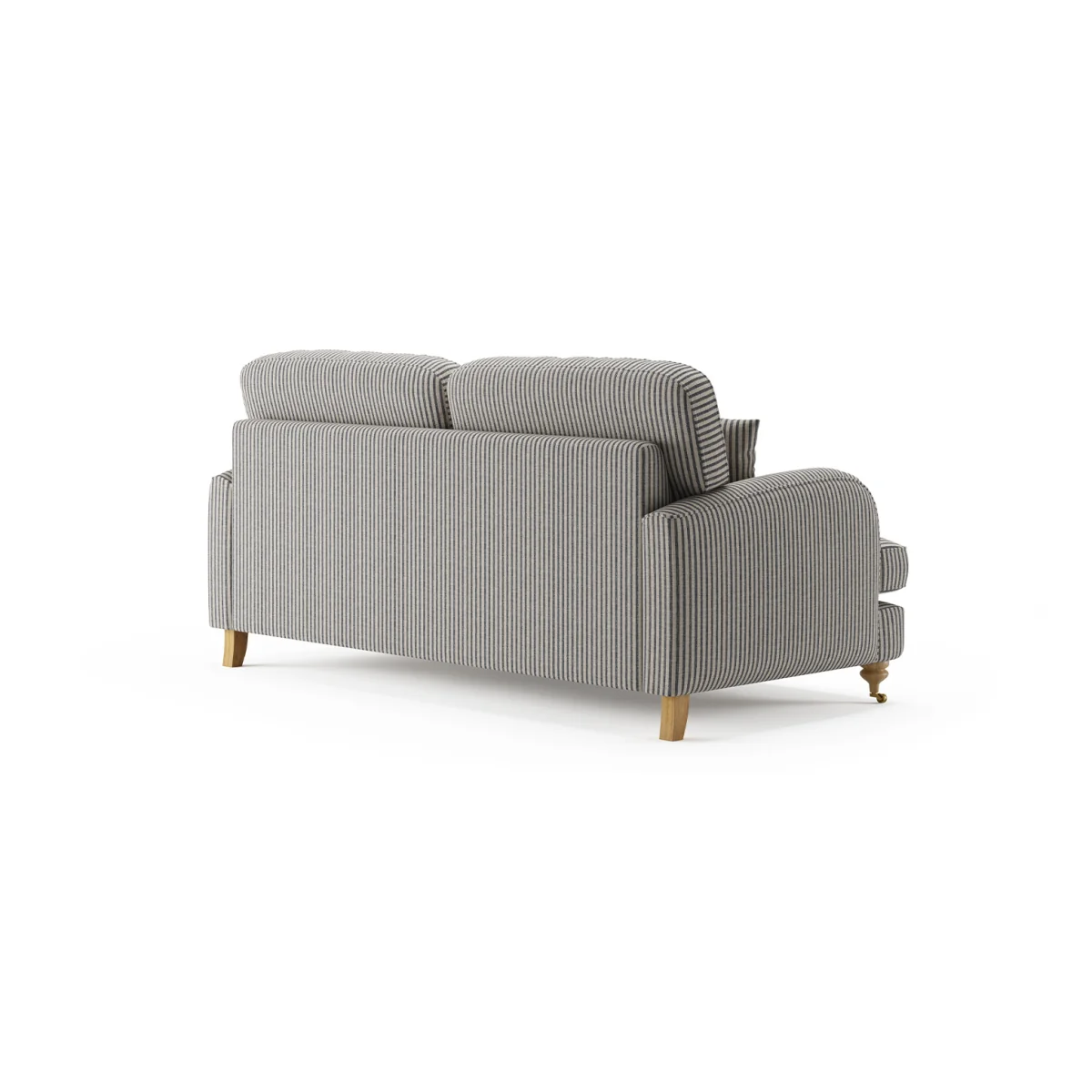 Chilworth Cove Navy Striped Fabric 3 Seater Sofa – image 5
