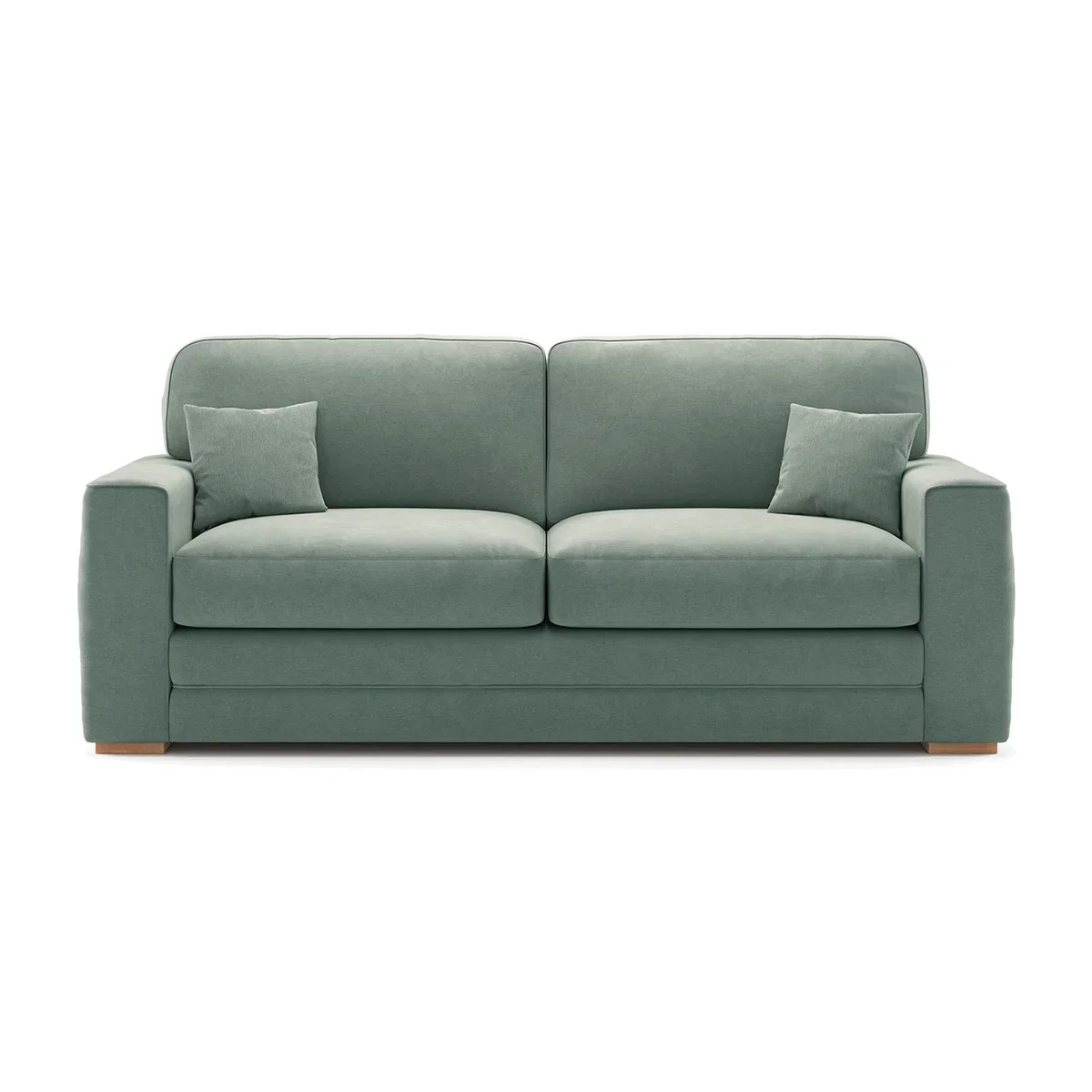 Madden Blue Fabric Three Seater Sofa – image 1
