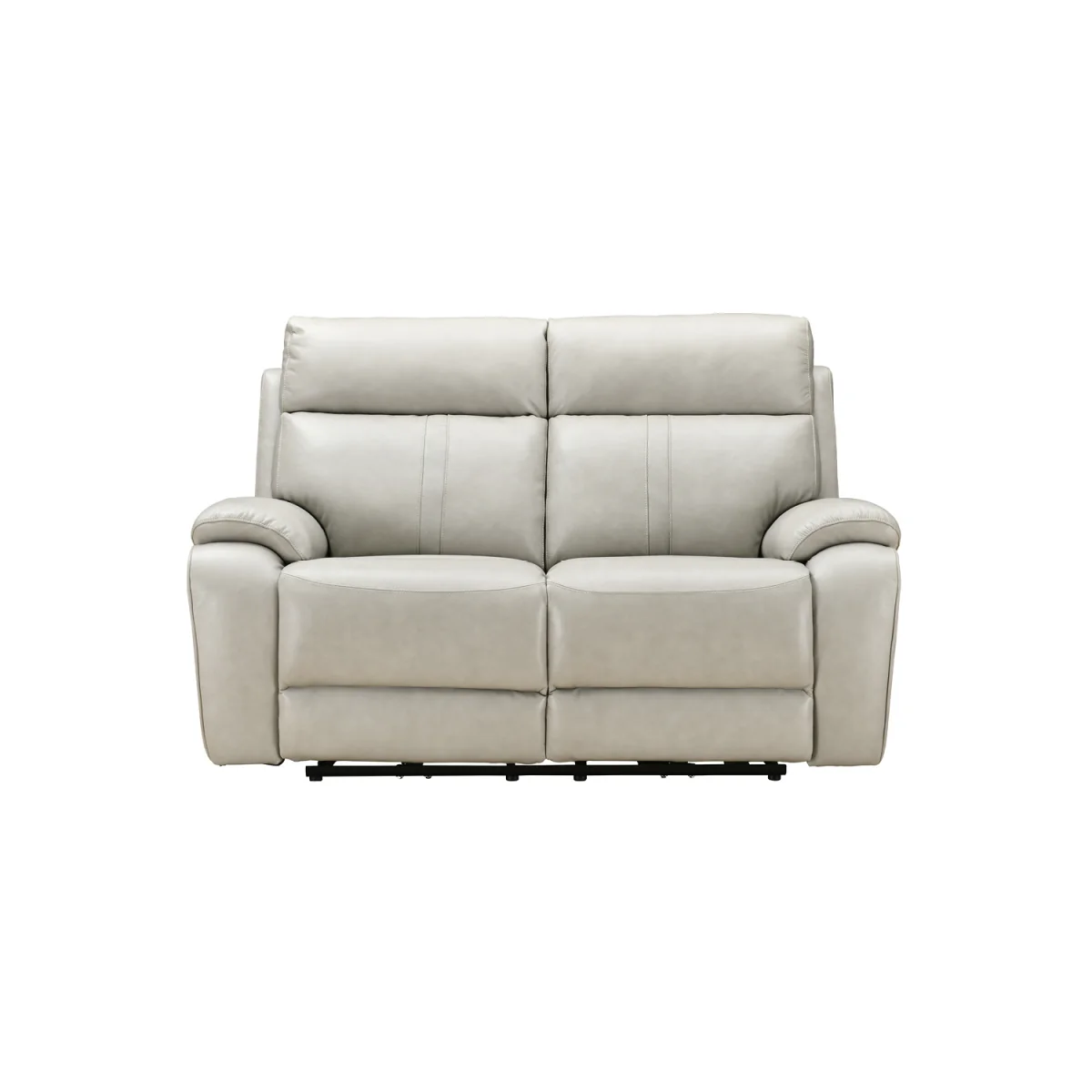 Cooper Light Grey Leather 2 Seater Recliner Sofa – image 2