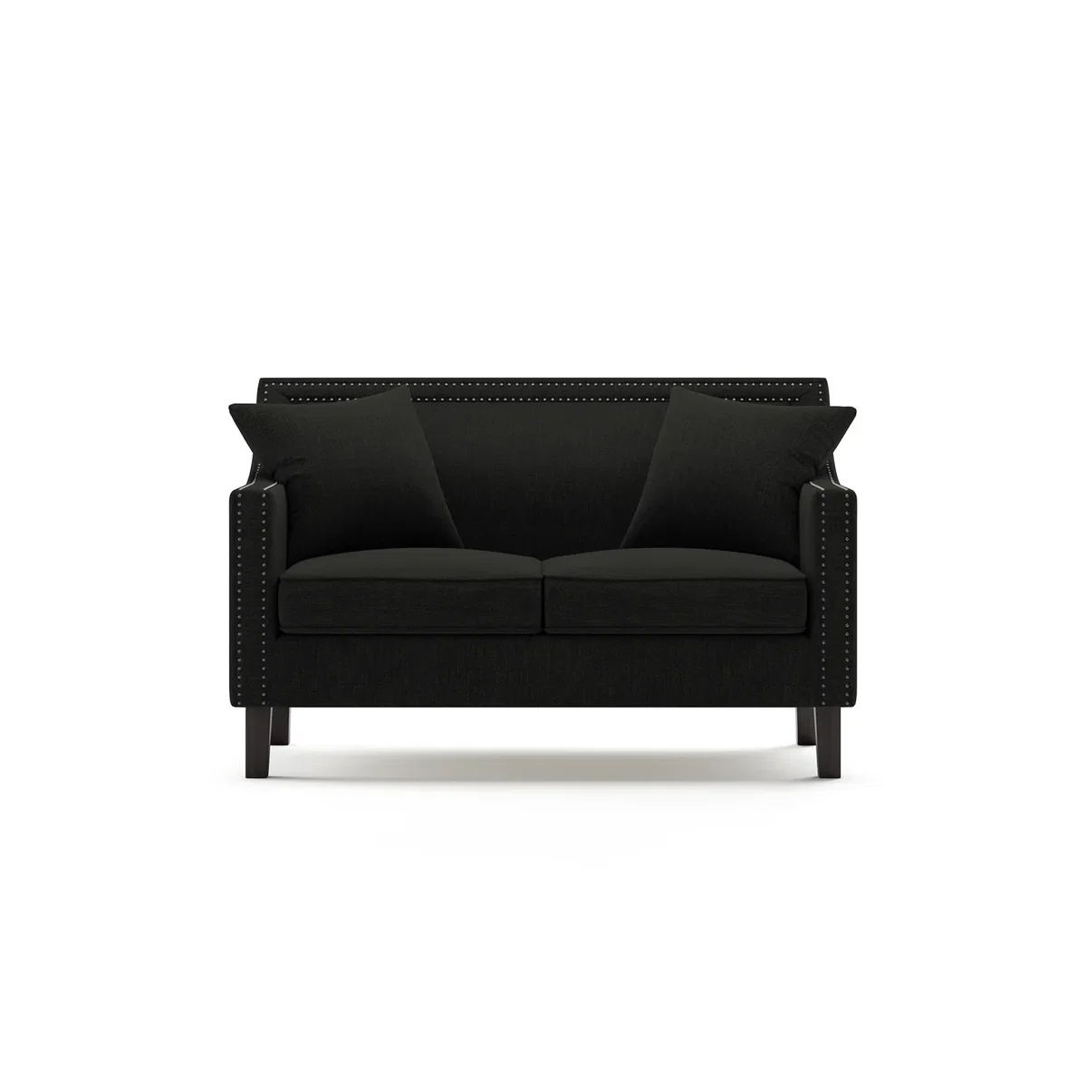 Chartwell Black Linen 2 Seater Sofa – image 2