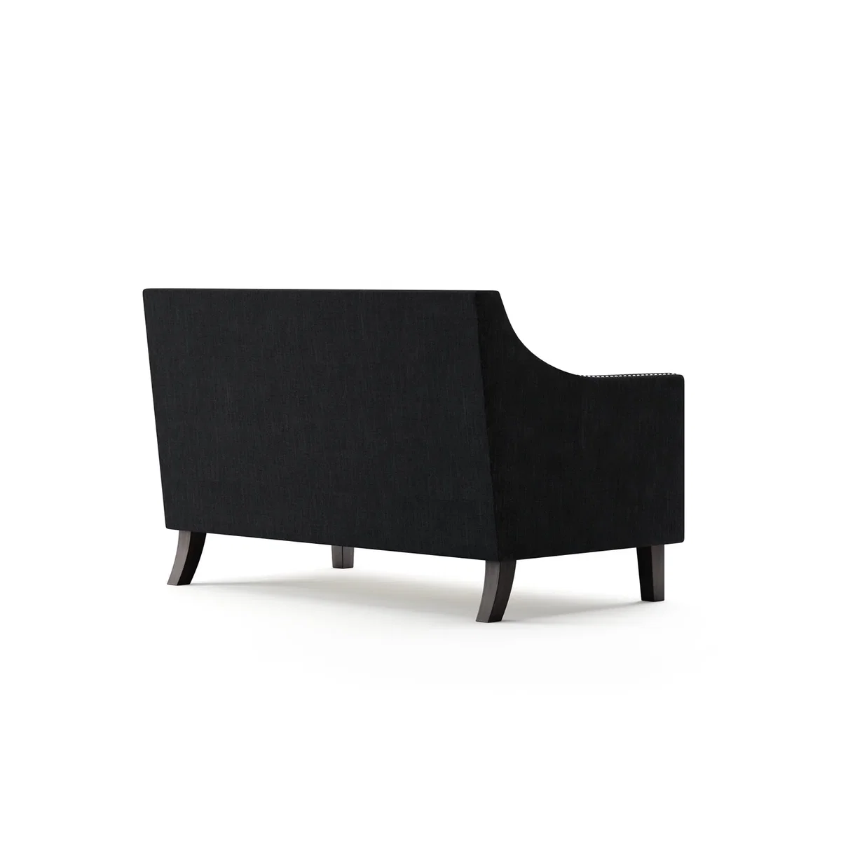 Chartwell Black Linen 2 Seater Sofa – image 3