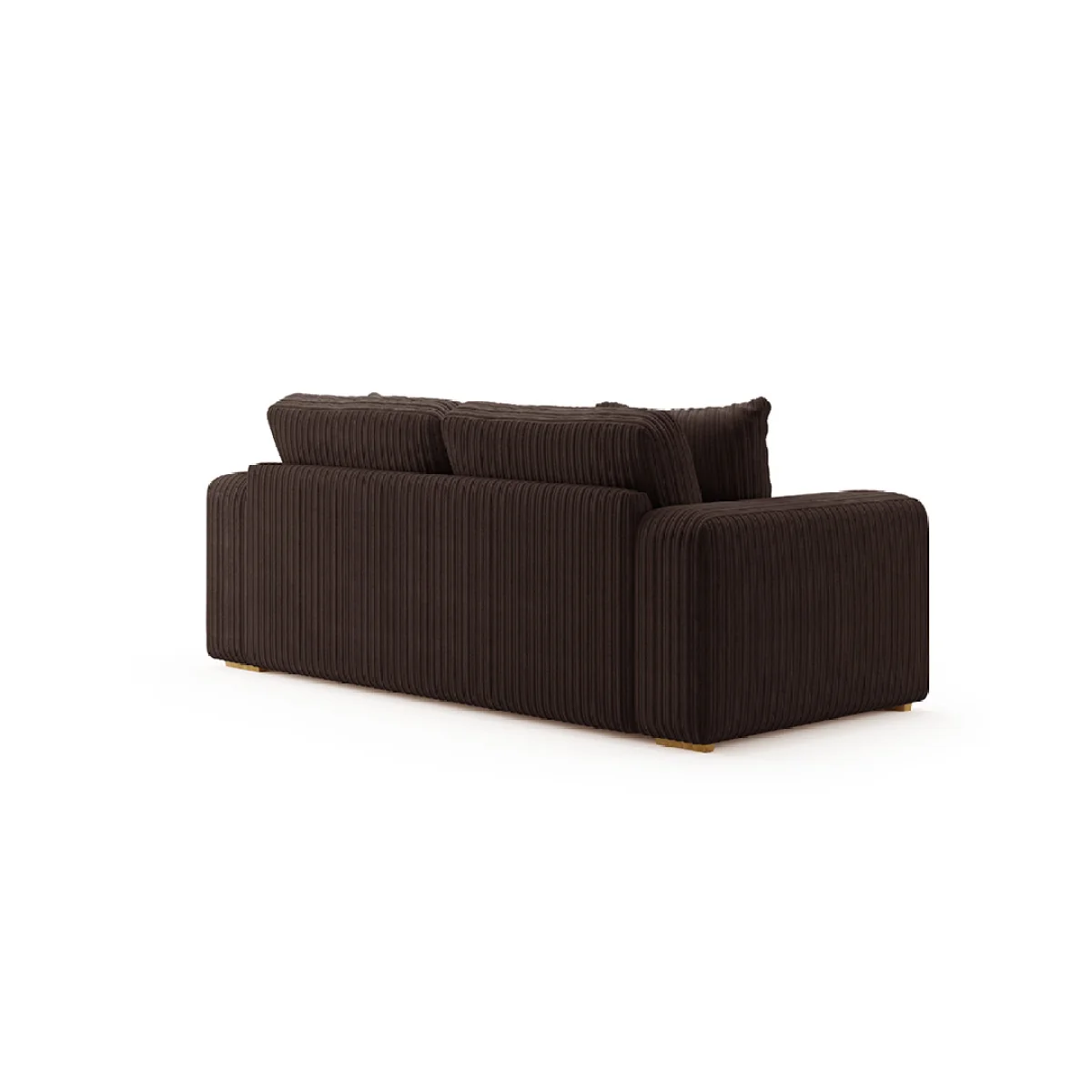 Milan Chocolate Fabric 2 Seater Sofa – image 2