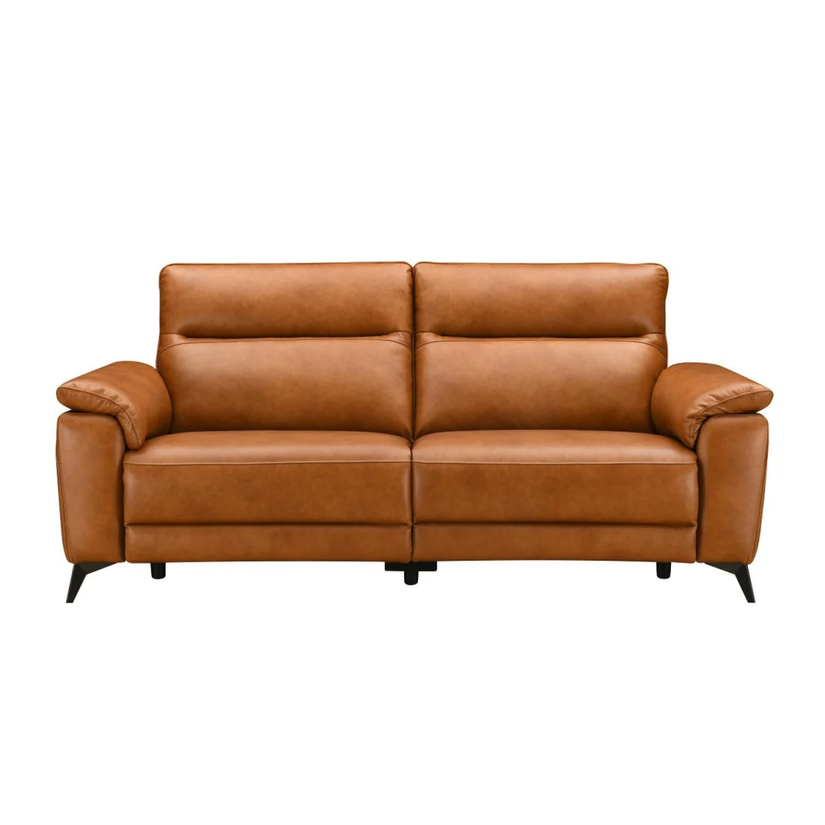 Sinclair Cognac Leather 3 Seater Recliner Sofa – image 3
