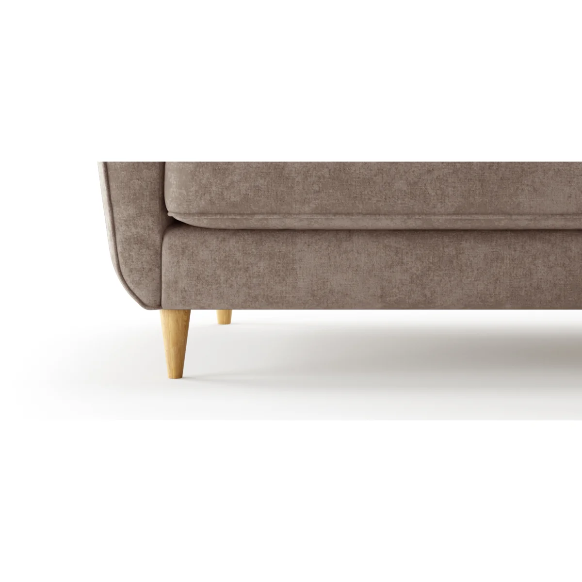 Capri Latte Chenille Fabric 2 Seater Sofa – image 6