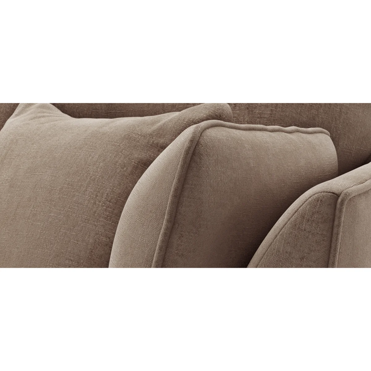 Capri Latte Chenille Fabric 2 Seater Sofa – image 8