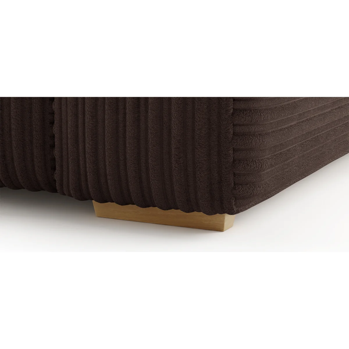 Milan Chocolate Fabric 3 Seater Sofa – image 6
