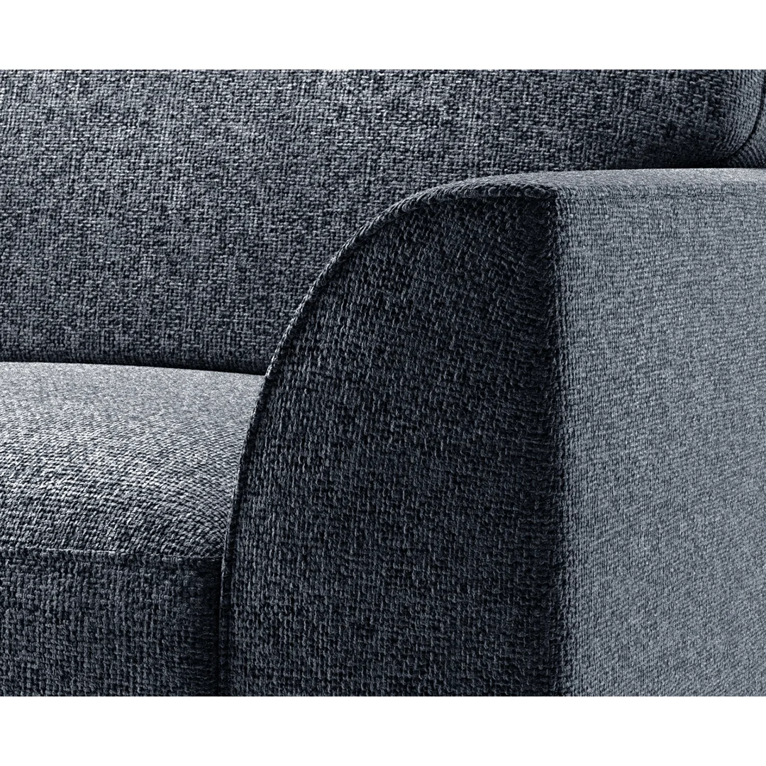 Jasper Navy Chenille Fabric 4 Seater Sofa – image 3