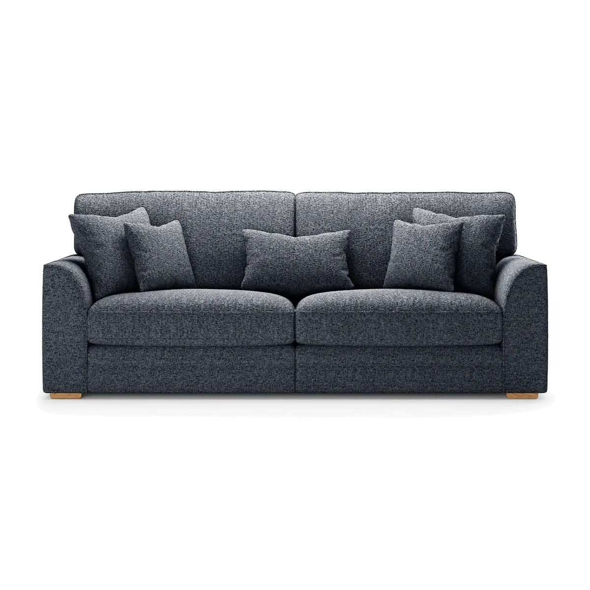 Jasper Navy Chenille Fabric 4 Seater Sofa – image 1