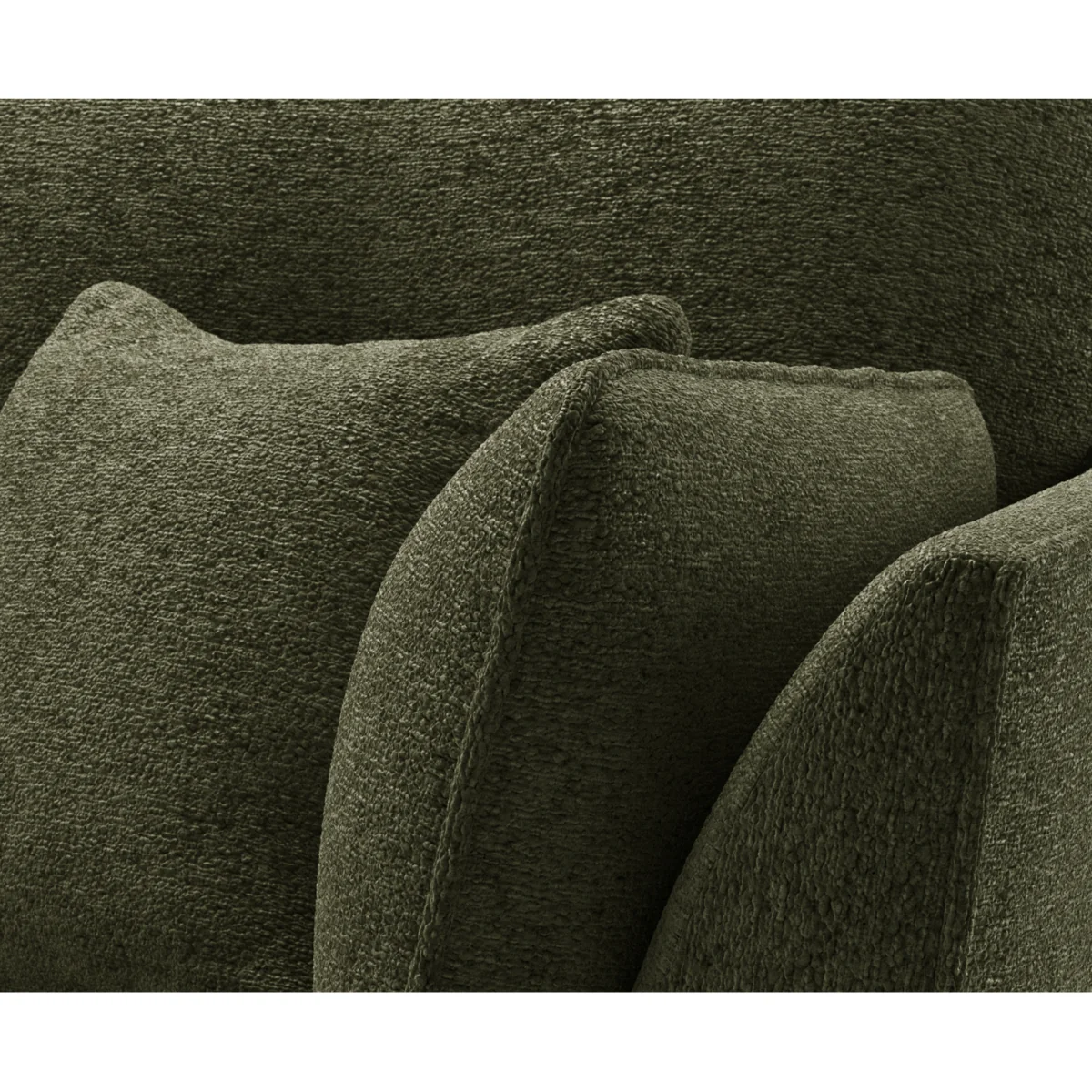 Capri Emerald Boucle Fabric 3 Seater Sofa – image 4