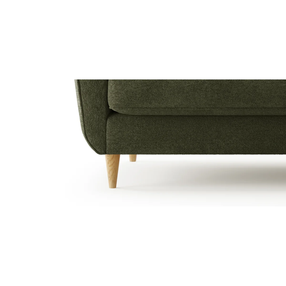Capri Emerald Boucle Fabric 3 Seater Sofa – image 6