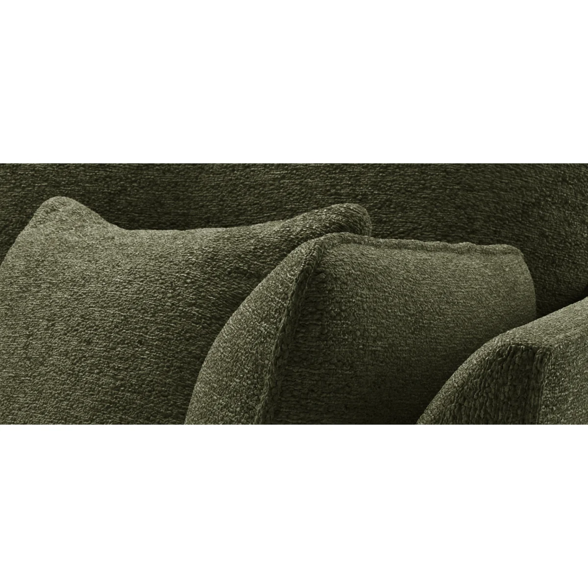 Capri Emerald Boucle Fabric 3 Seater Sofa – image 7
