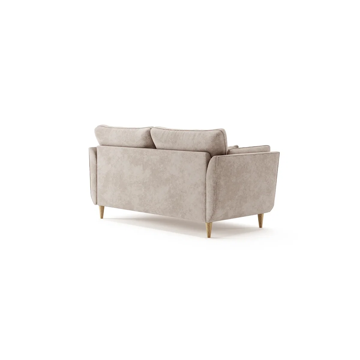 Capri Natural Chenille Fabric 2 Seater Sofa – image 2