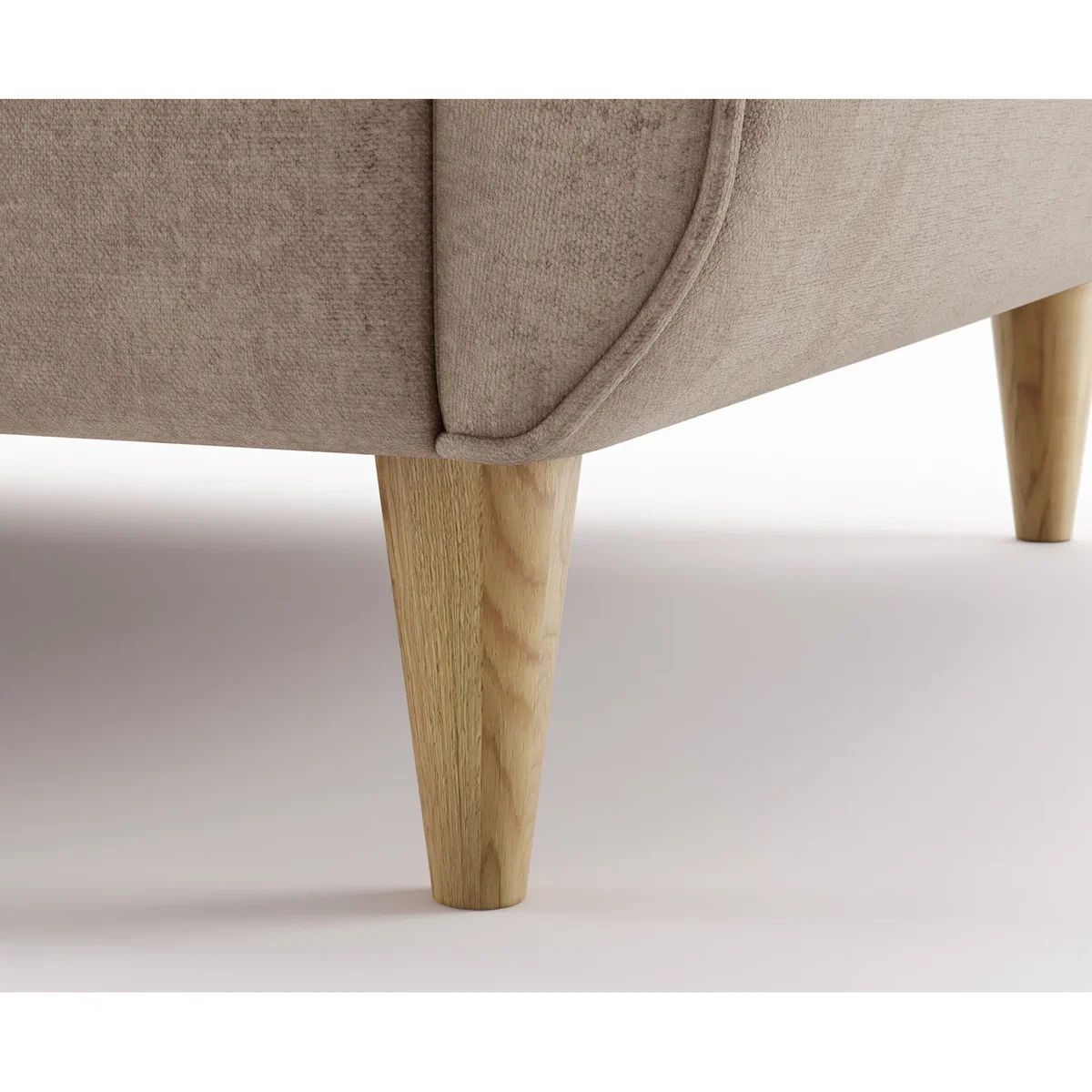 Capri Natural Chenille Fabric 2 Seater Sofa – image 3