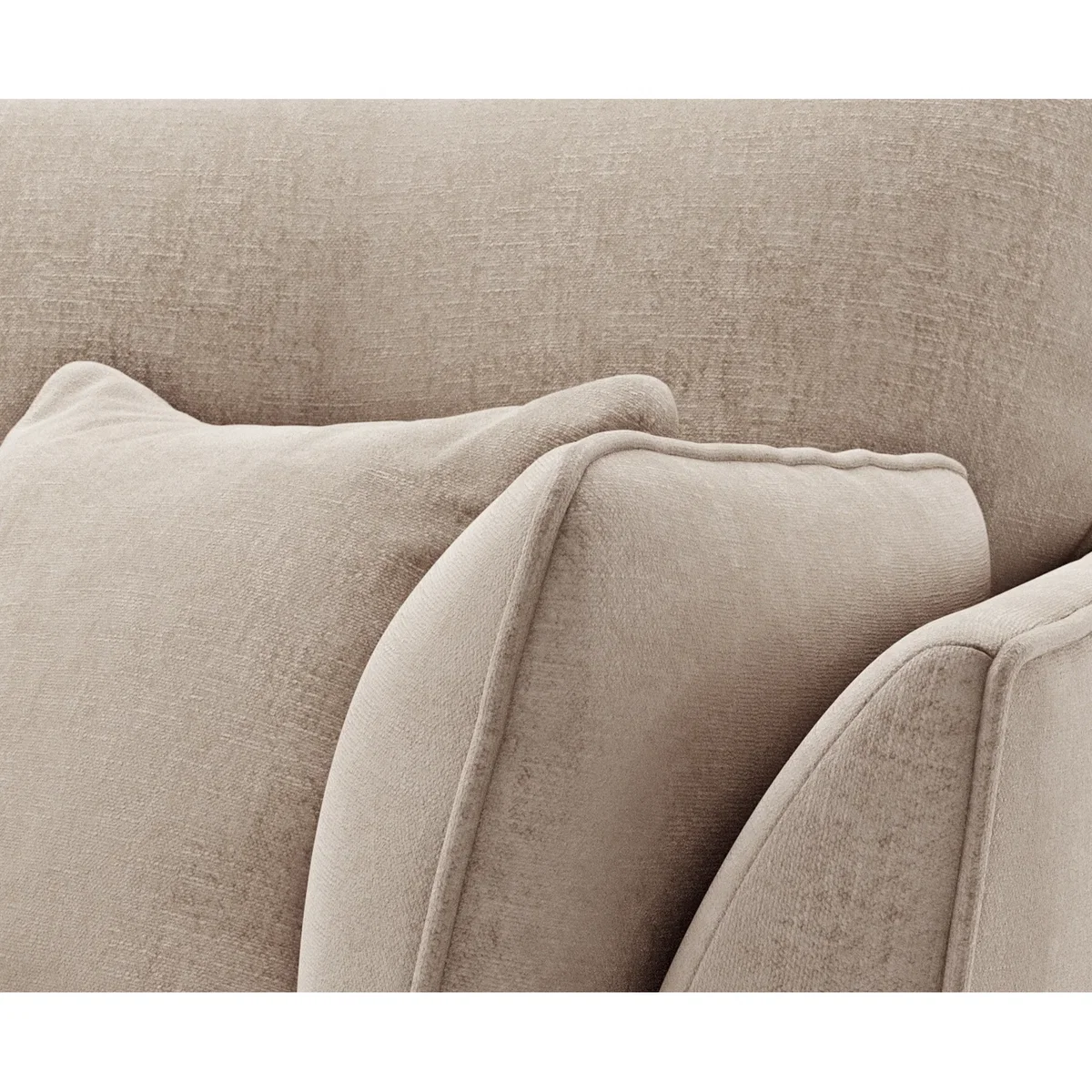 Capri Natural Chenille Fabric 2 Seater Sofa – image 4