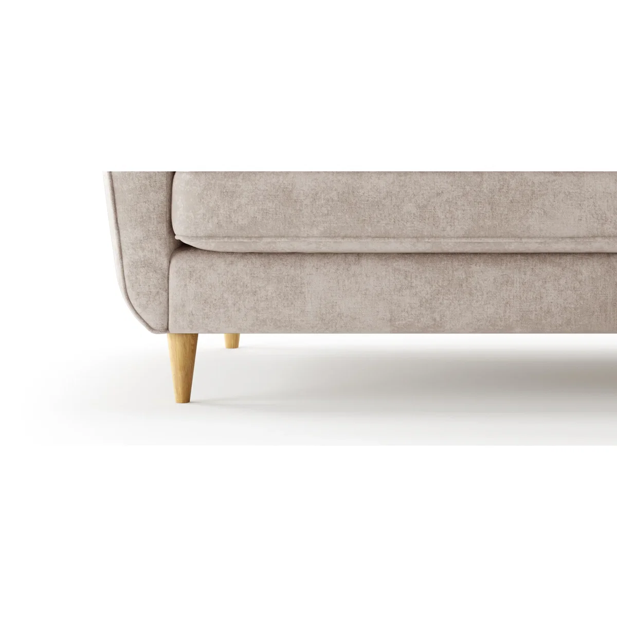 Capri Natural Chenille Fabric 2 Seater Sofa – image 6