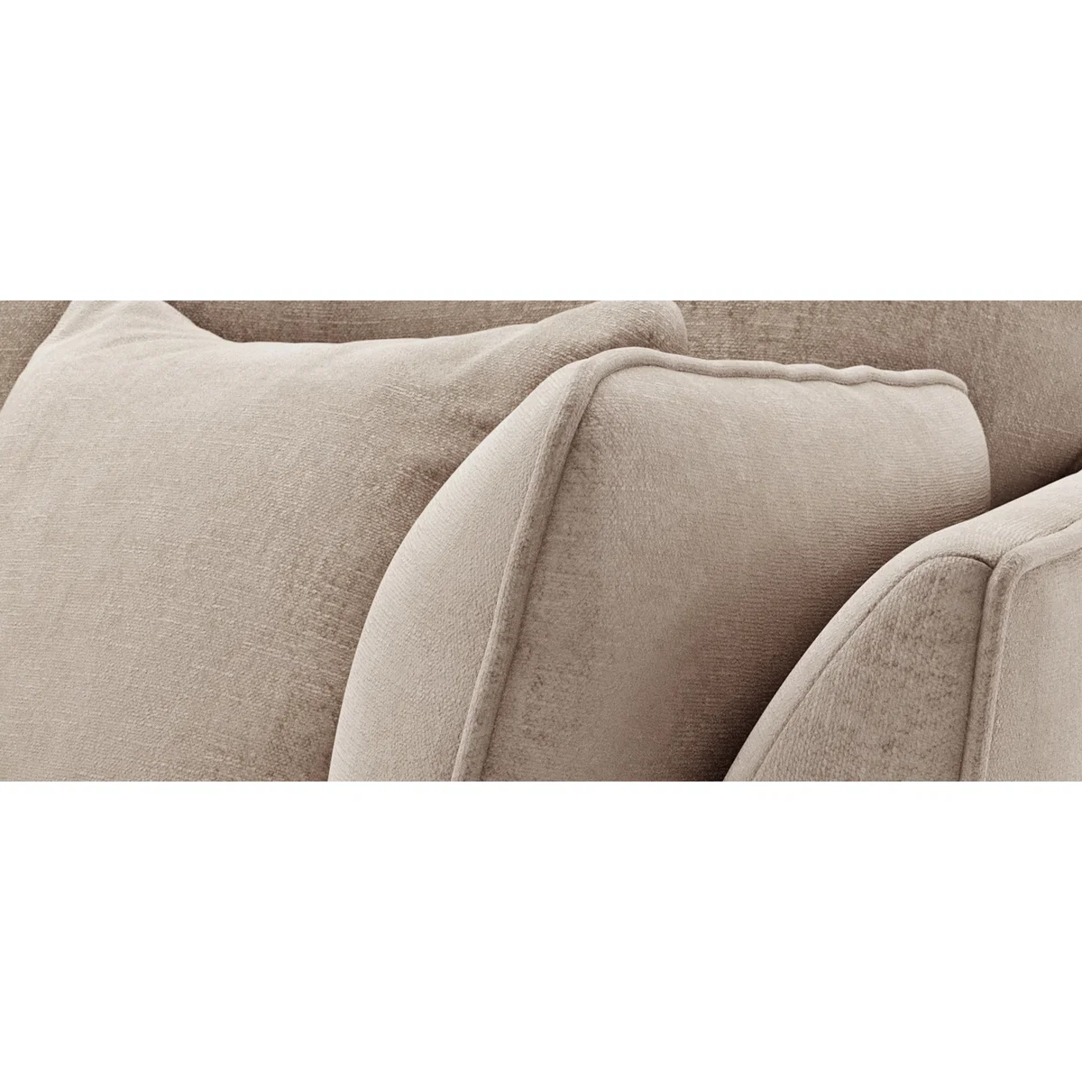 Capri Natural Chenille Fabric 2 Seater Sofa – image 7