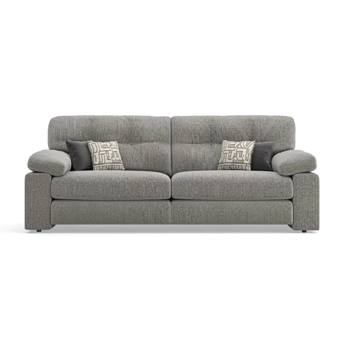 Helston Steel Fabric 4 Seater Sofa – image 2